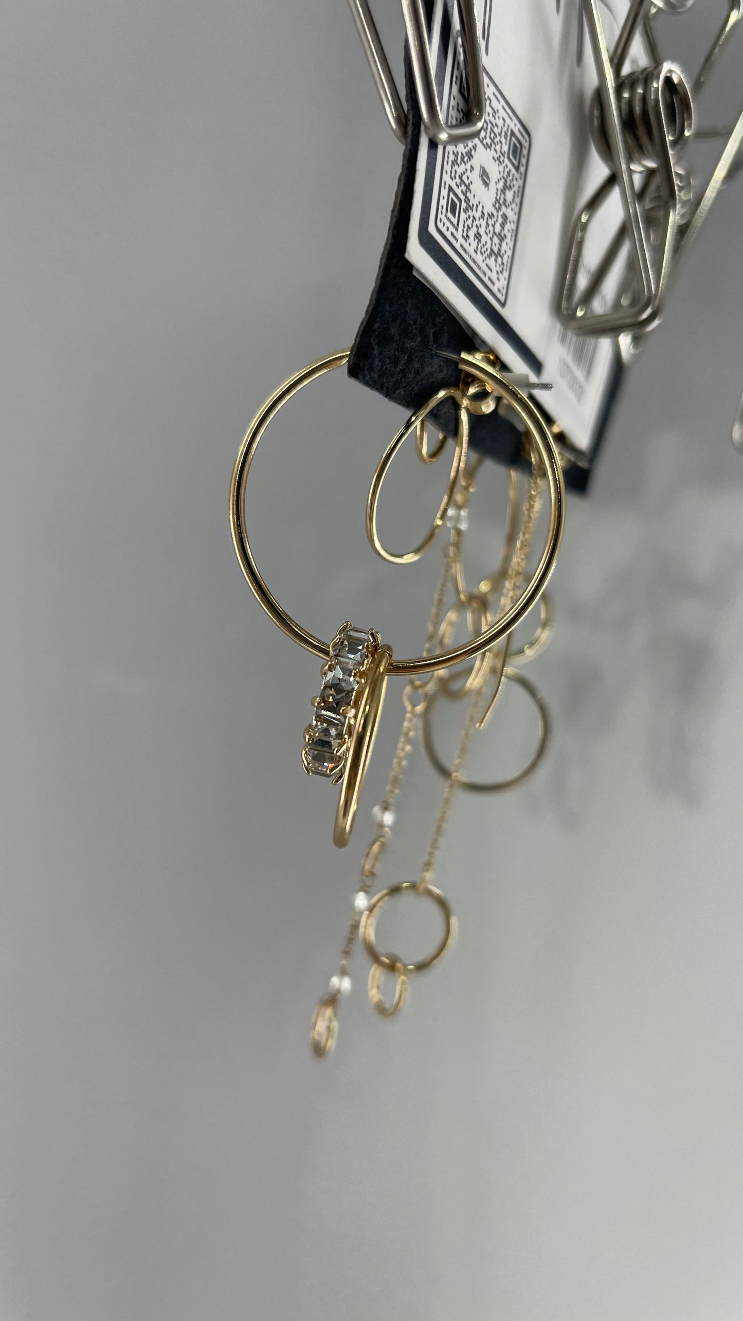 Free People Mix and Match Delicate Gold Loop + Hoop Earring Set