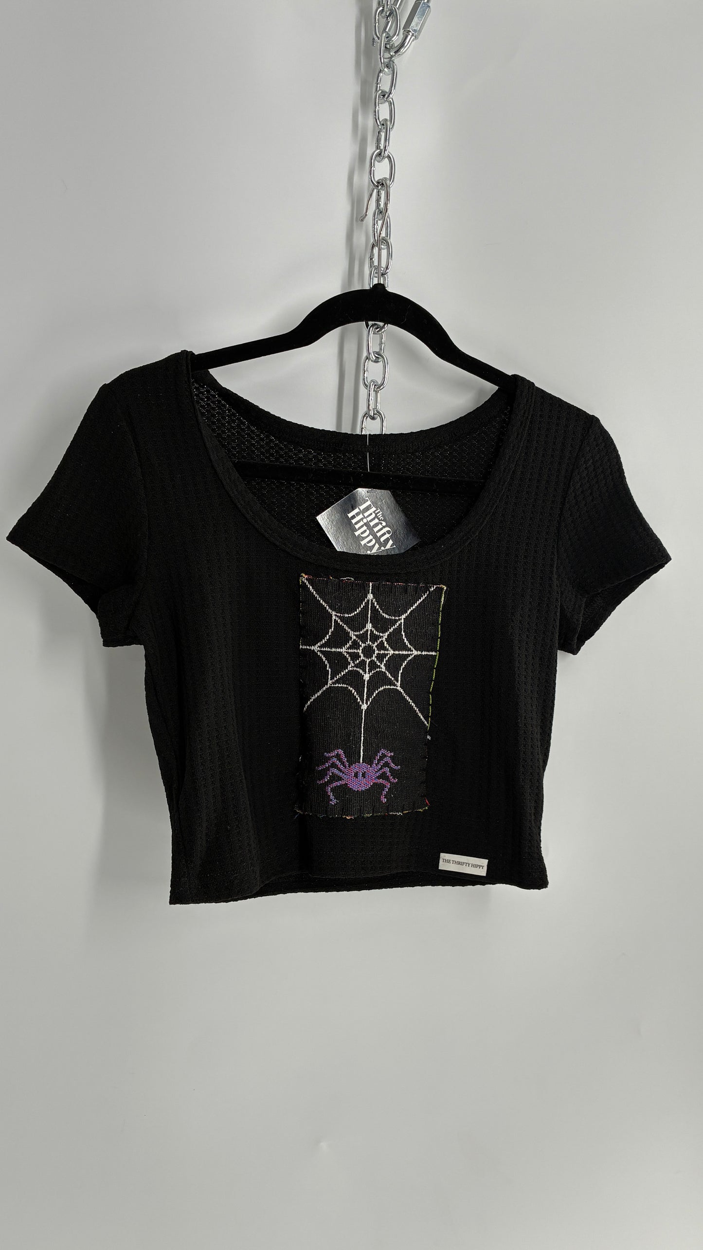 Handmade Patchwork Tapestry Halloween Baby T (S/M)