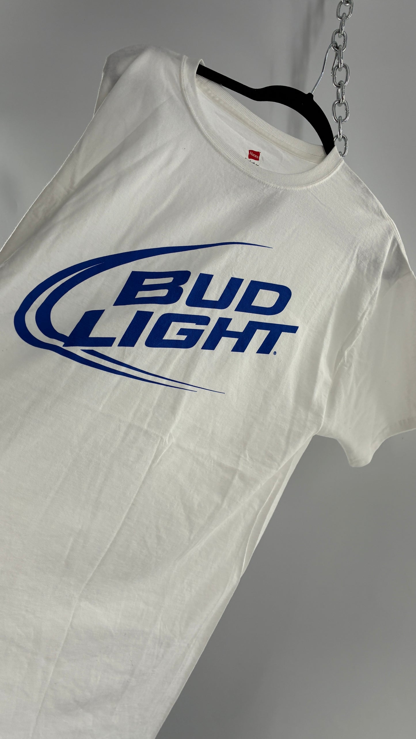 Vintage Bud Light Logo T Shirt (Large)
