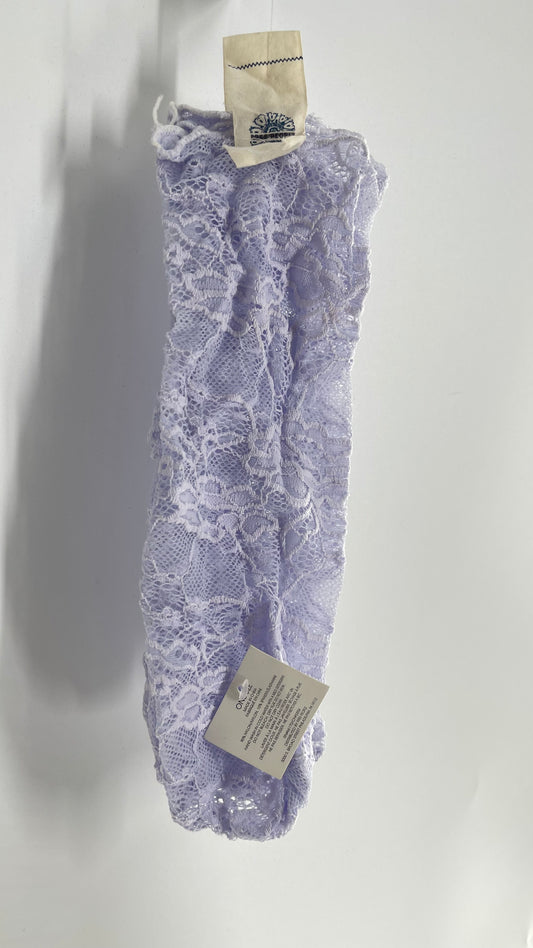 Free People Lavender Purple Lace Socks