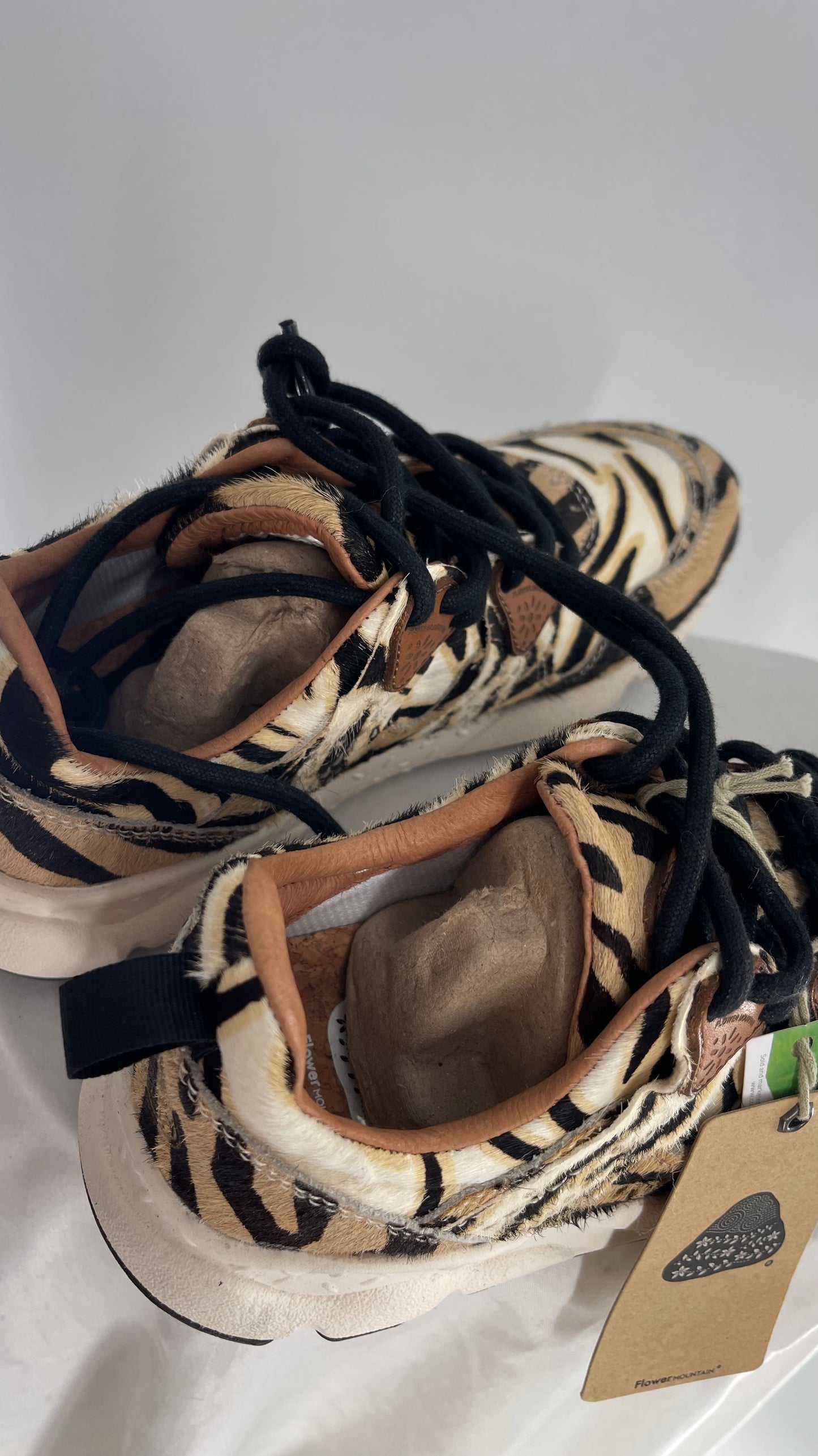 Flower Mountain X Free People Cow Hide Mixed Animal Print Sneakers with Tags Attached (7)