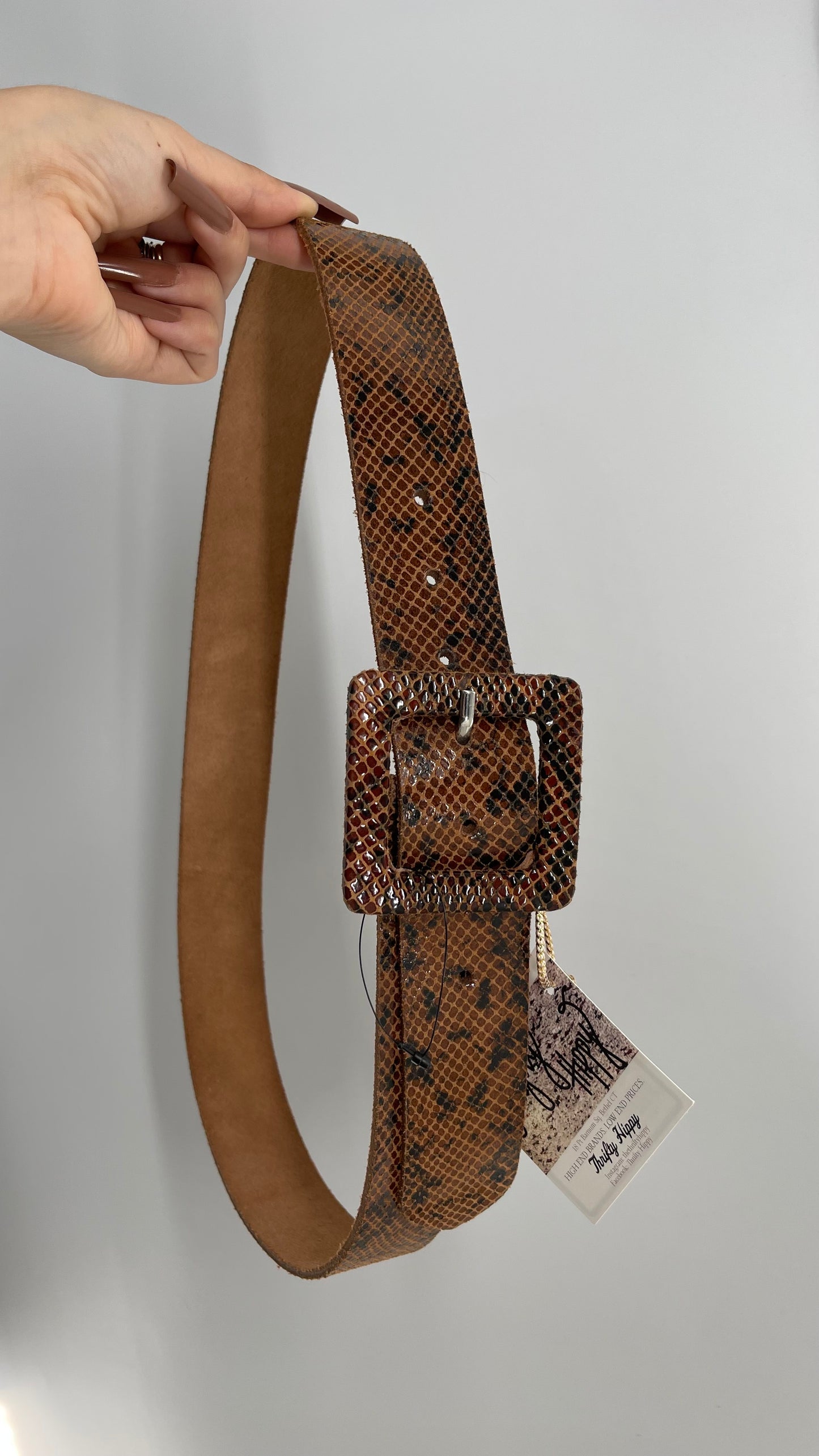 Free People Brown Snake Skin Pattern Size (M/L)