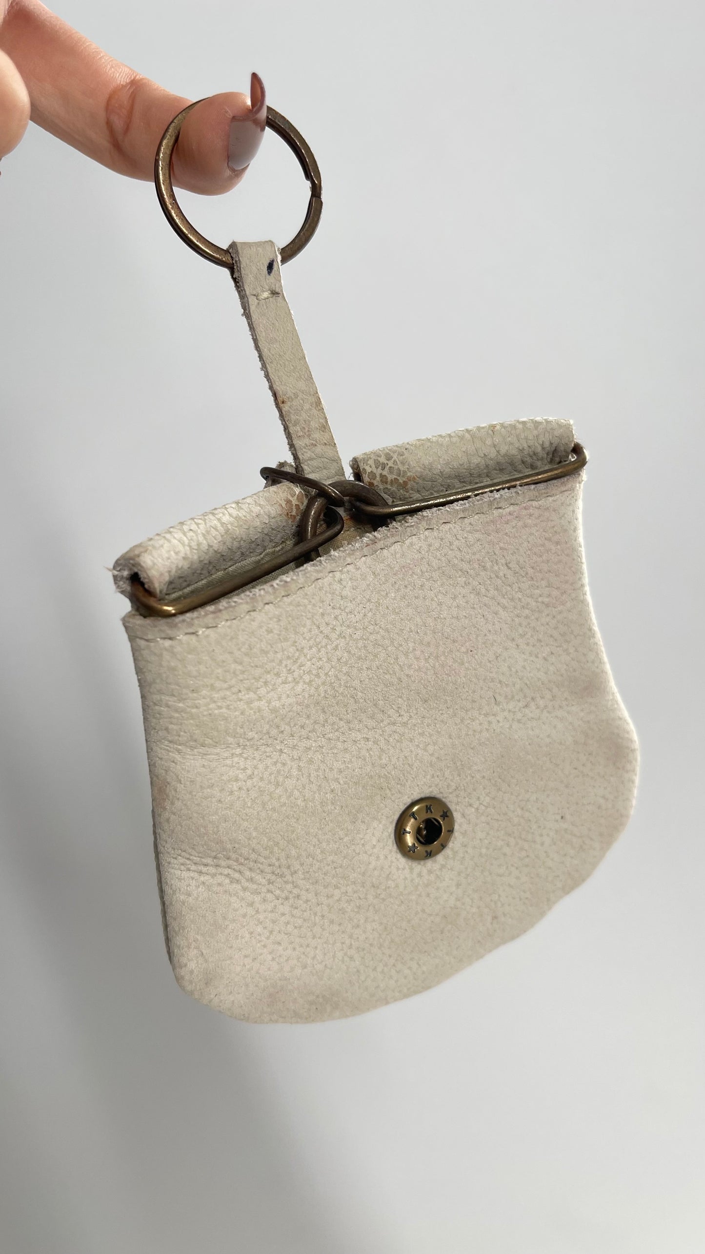 Free People Cream Mini Purse