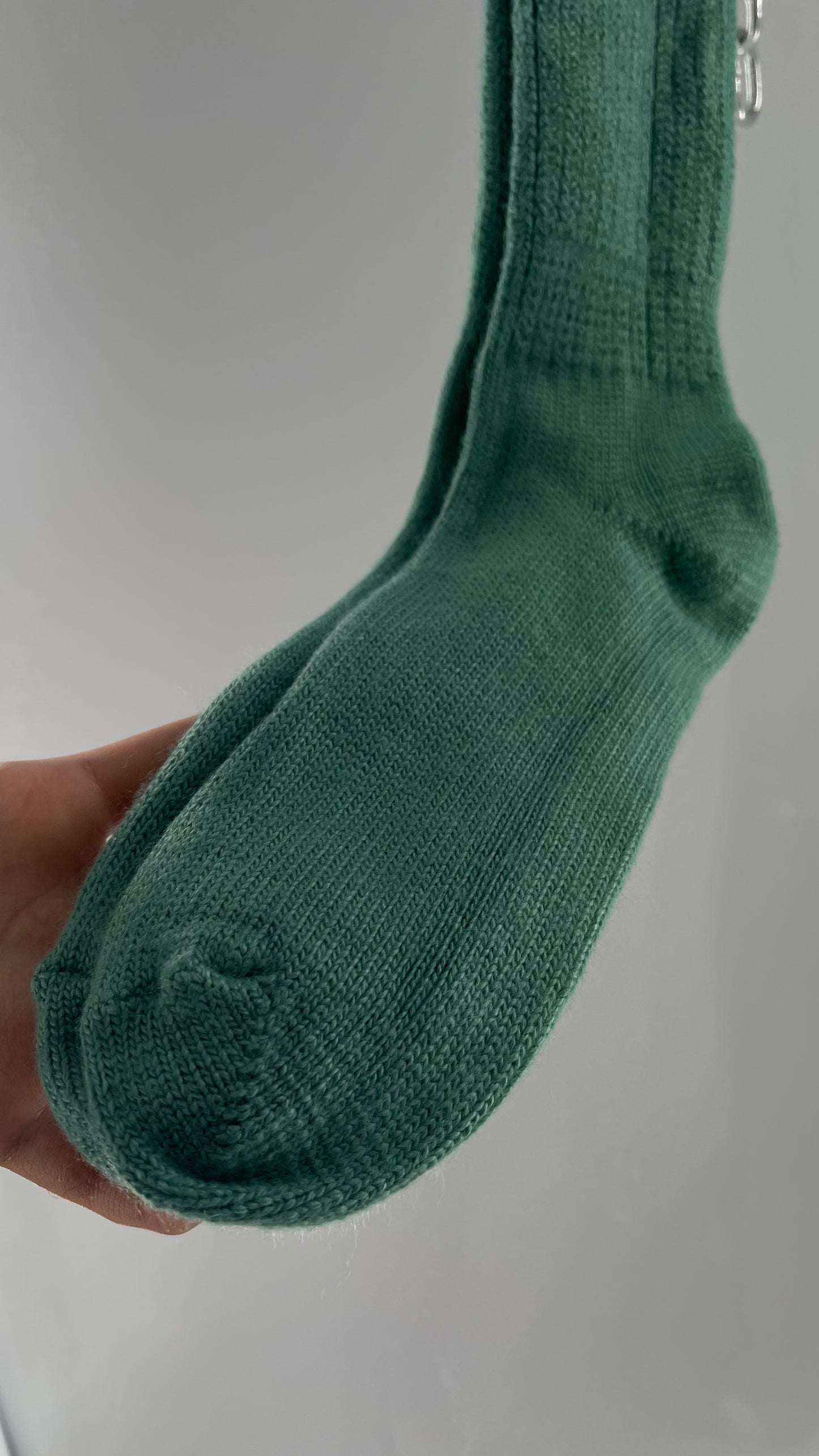 Free People Kelly Green Knee High Knit Socks