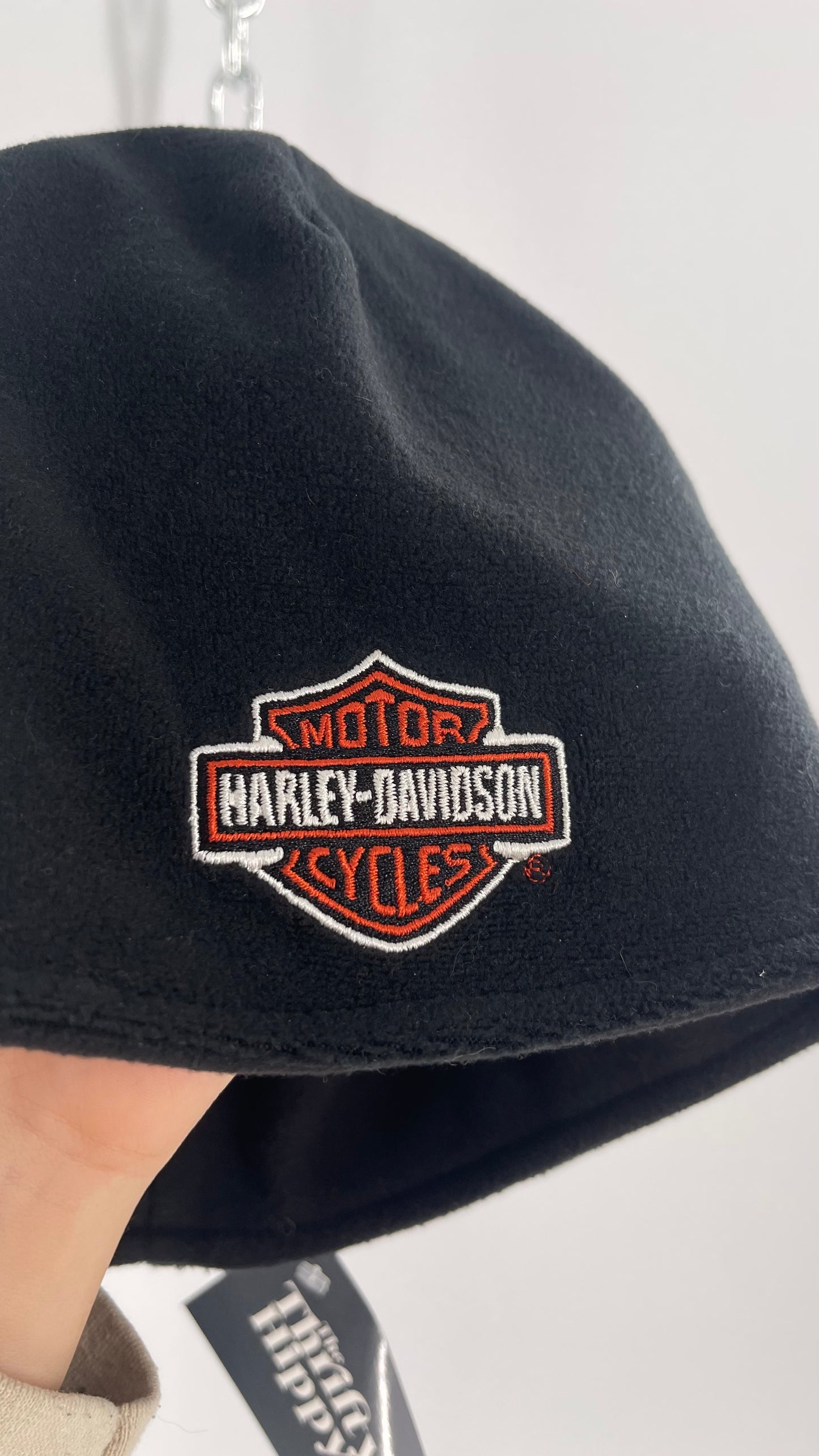 Vintage Harley Davidson Studded Bedazzled Beanie