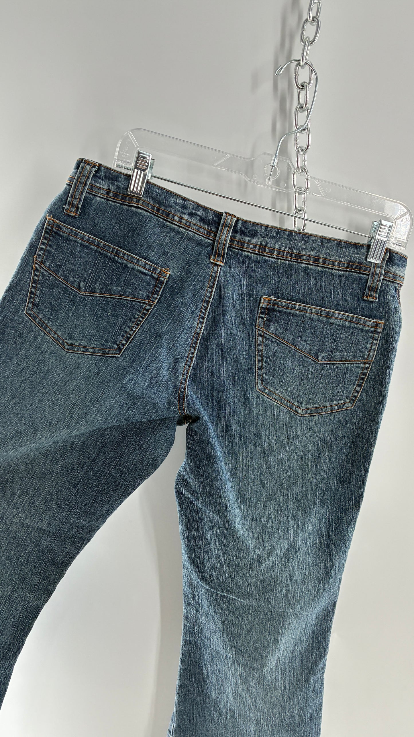 Vintage YOUNIQUE JEANS Low Rise Pocket Side Kicklfares (9)