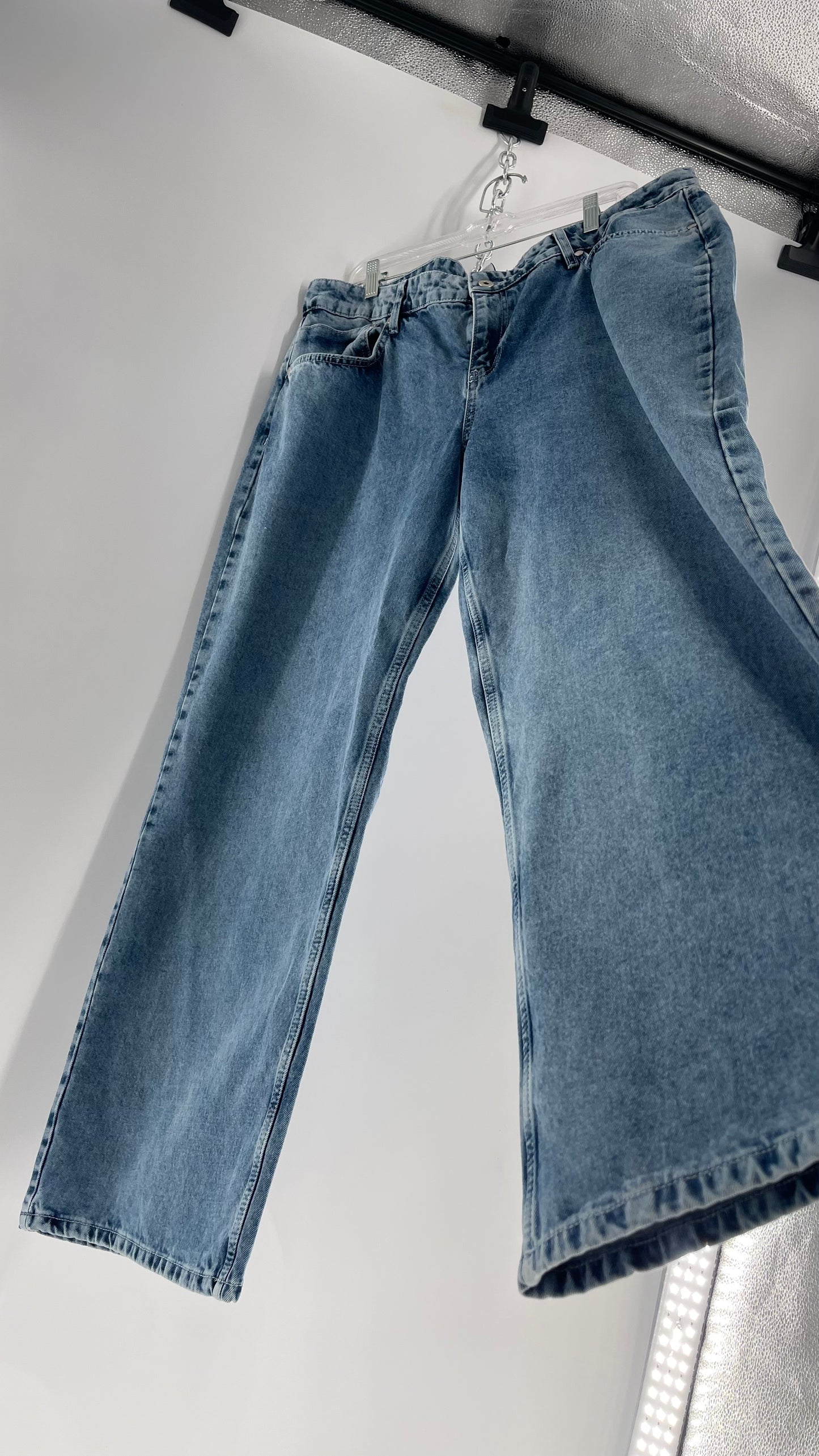 Ragged Priest Light Wash Straight Leg Jeans (36)