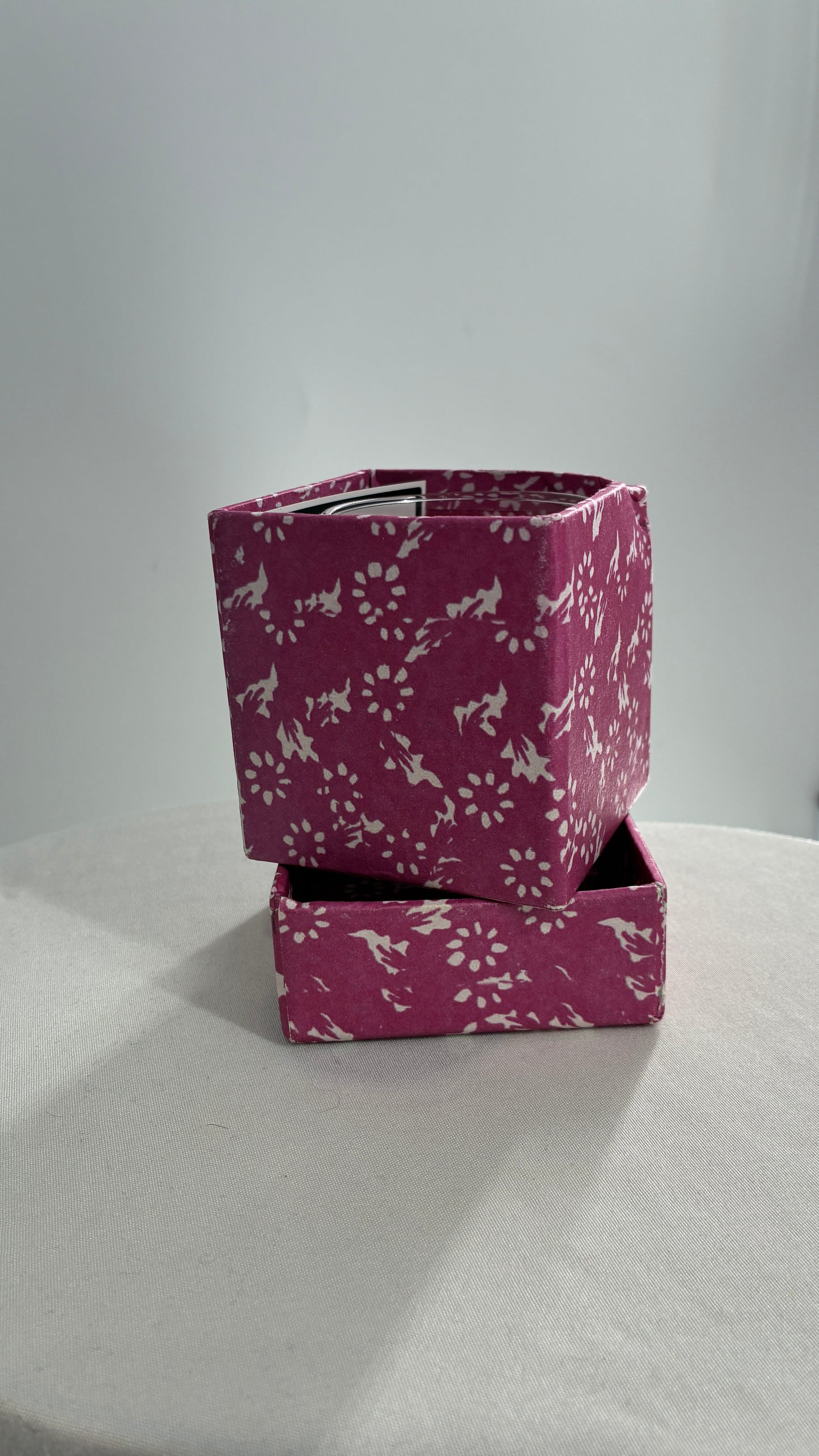 Free People Candle Holder or Small Glass Dipped in Glitter