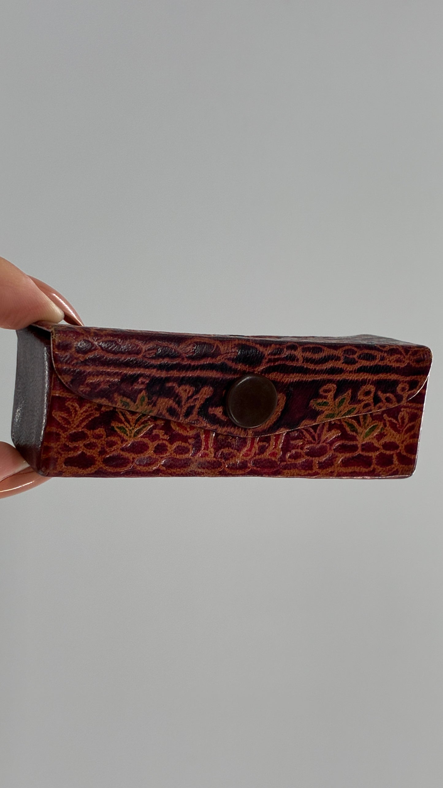 Vintage 1980s I ♥️ NEW YORK Leather Lipstick Case