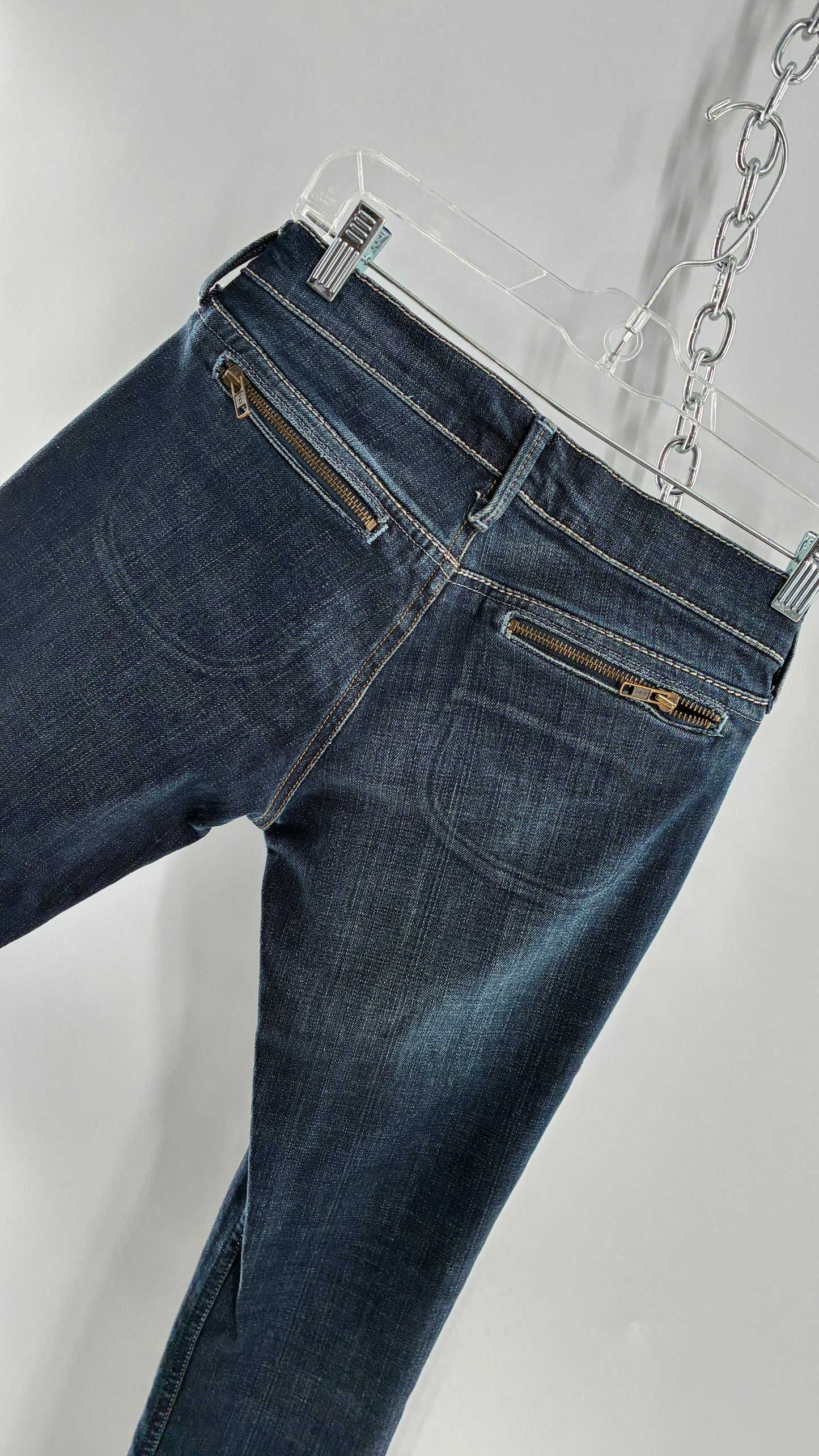 Vintage Mavi Low Rise Jeans with Zippered Bum and Ankle Details (25)