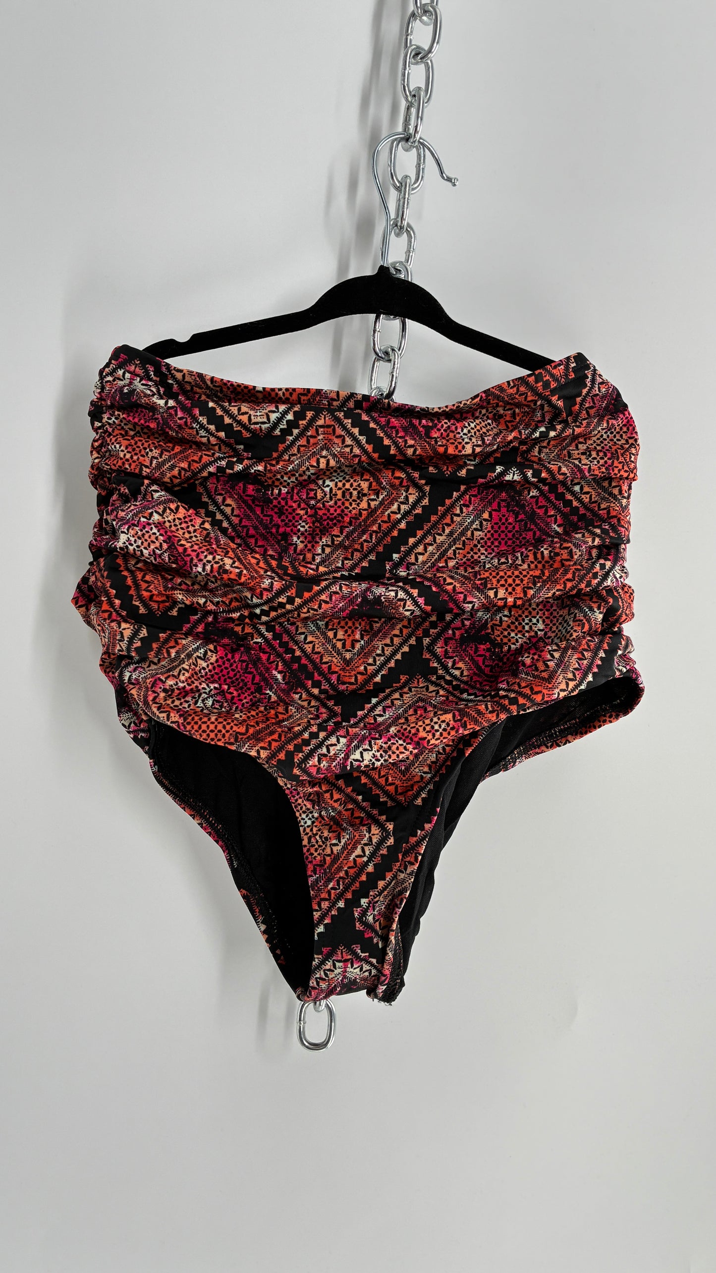 Out from Under High Waisted Cheeky Ruched Swim Bottoms (Small)