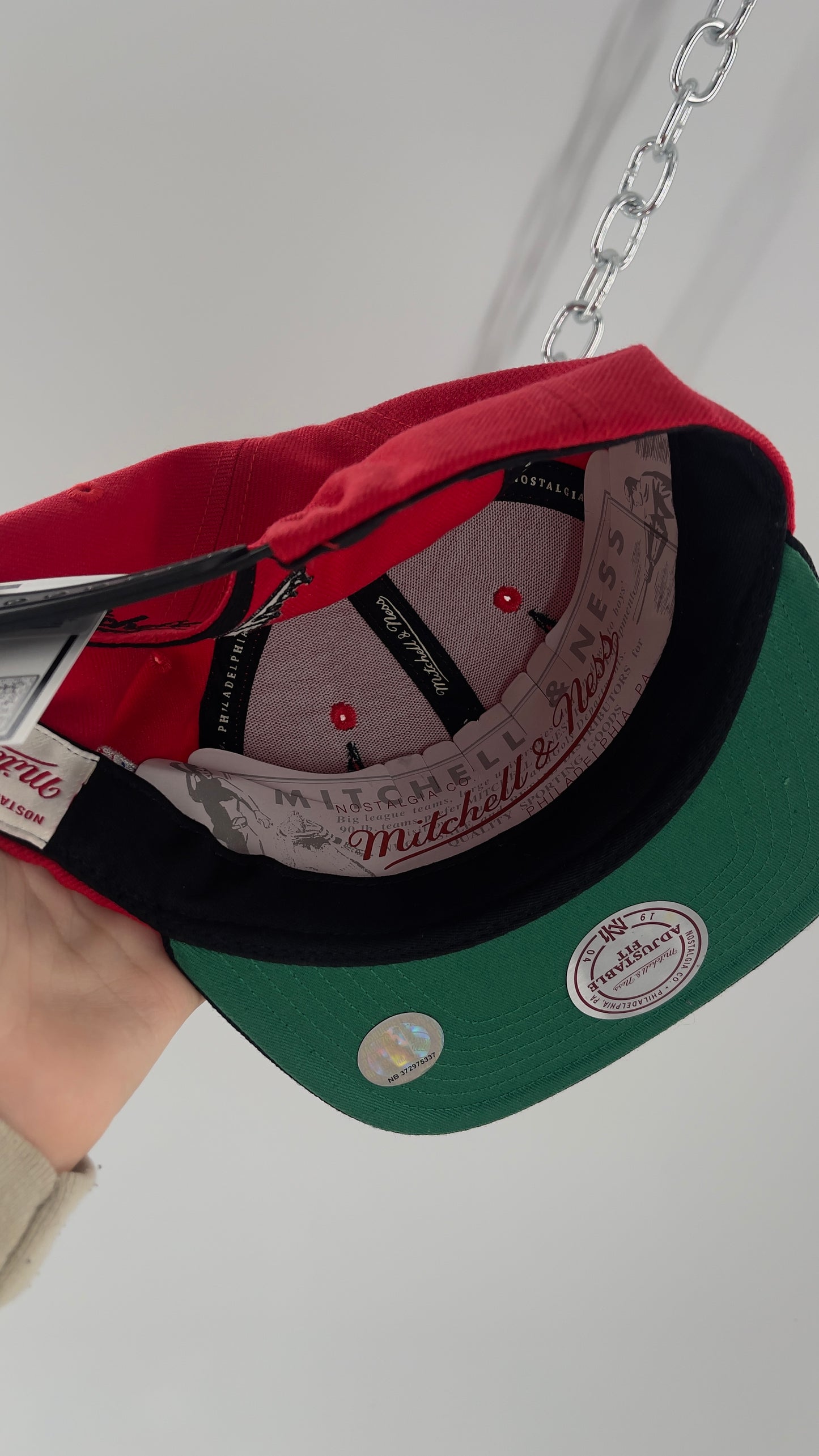 Mitchell and Ness Chicago Bulls Embroidered Snap Back