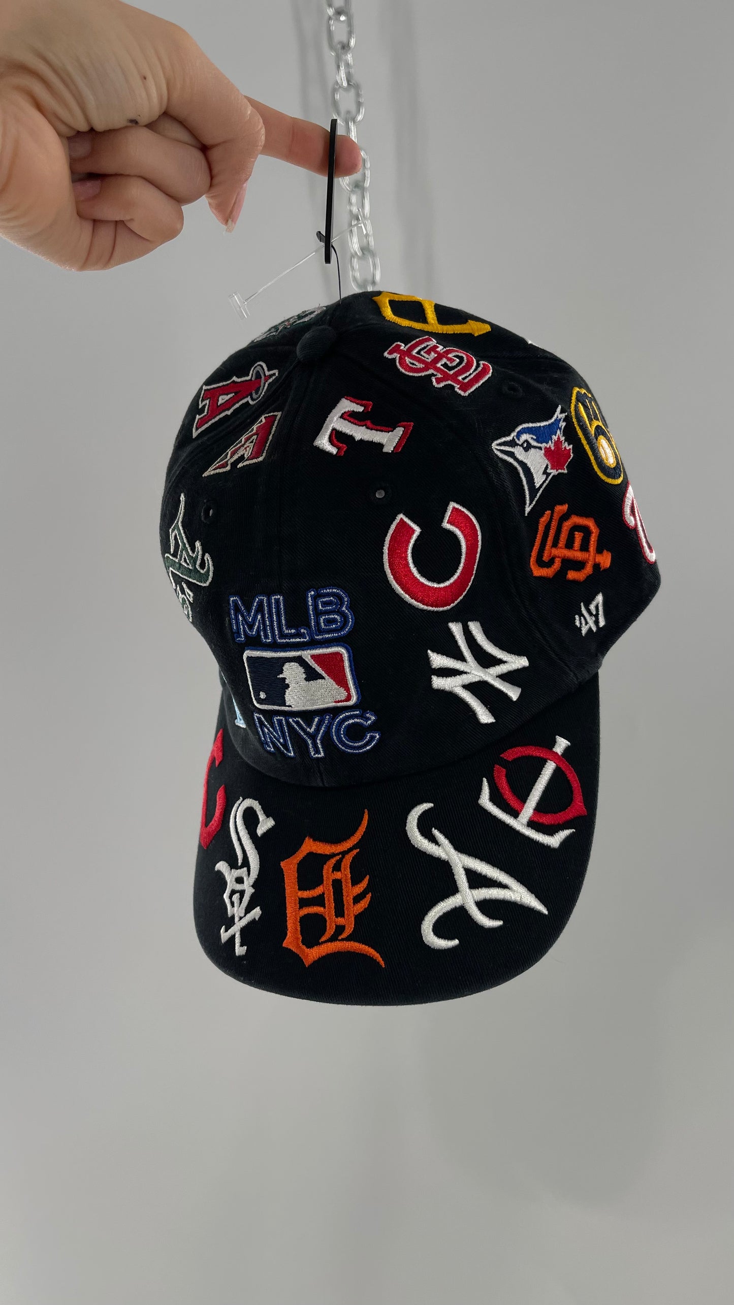 MLB Black Logo Baseball Hat