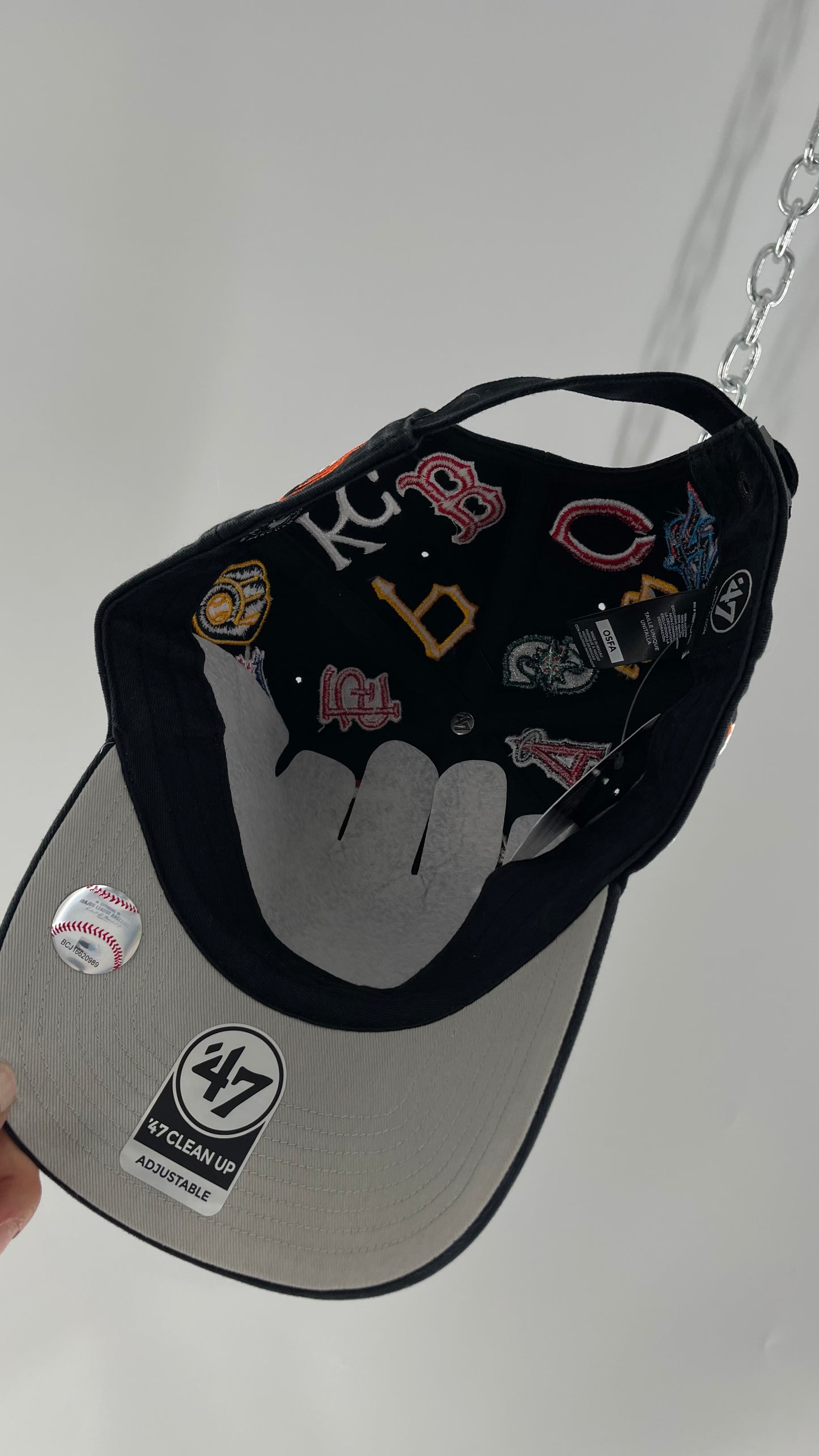 MLB Black Logo Baseball Hat