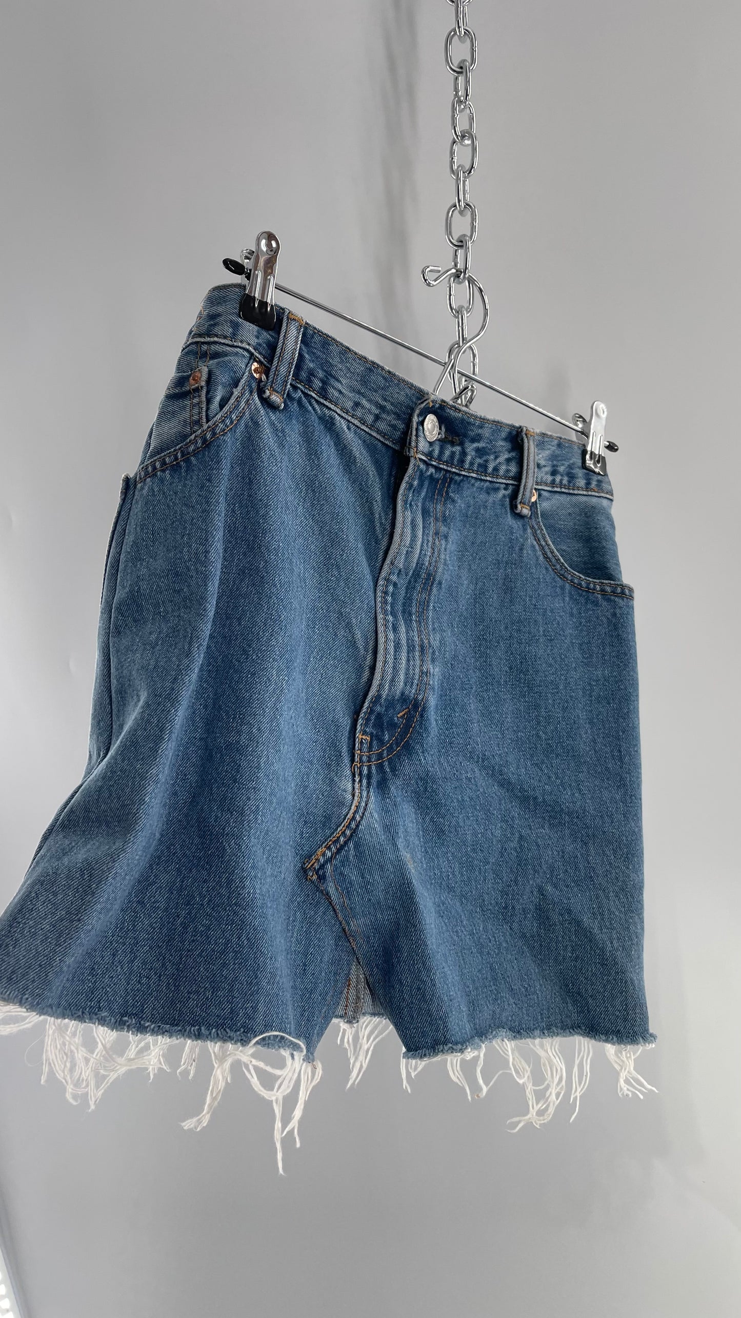 Urban Outfitters Levi Strauss Vintage Light Wash Denim Mini Skirt (Size XS)