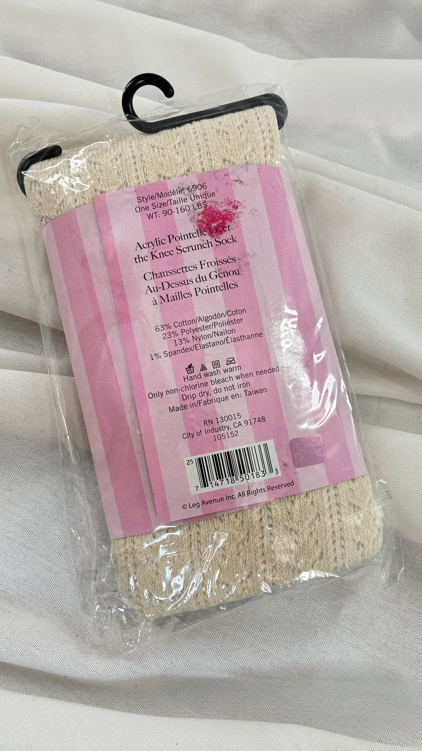 Leg Avenue White Over the Knee Socks