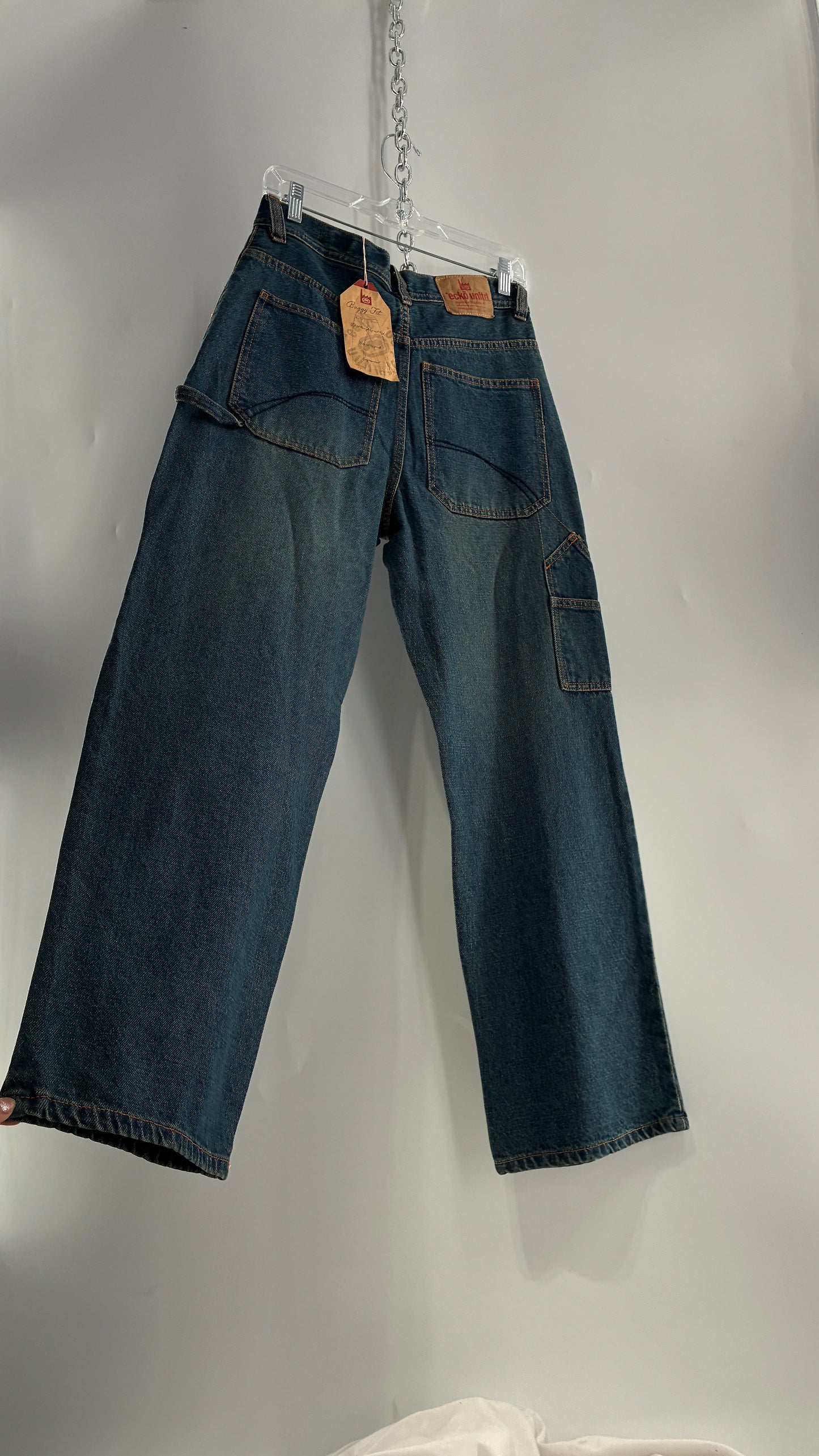 Deadstock Vintage Ecko Unlimited Baggy Fit Cargo Jeans (16Y)