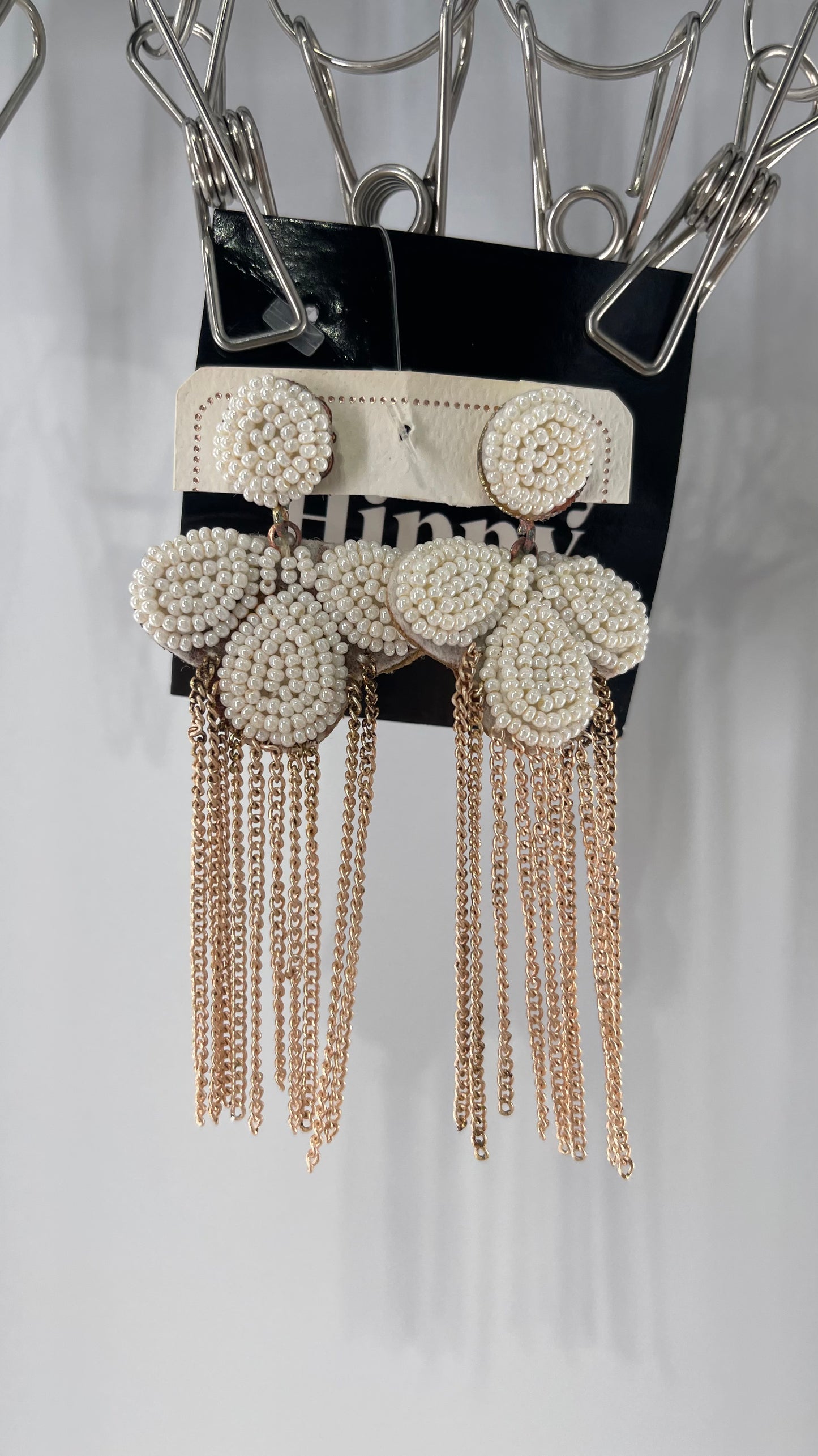Vintage Pearl Chainlink Earring