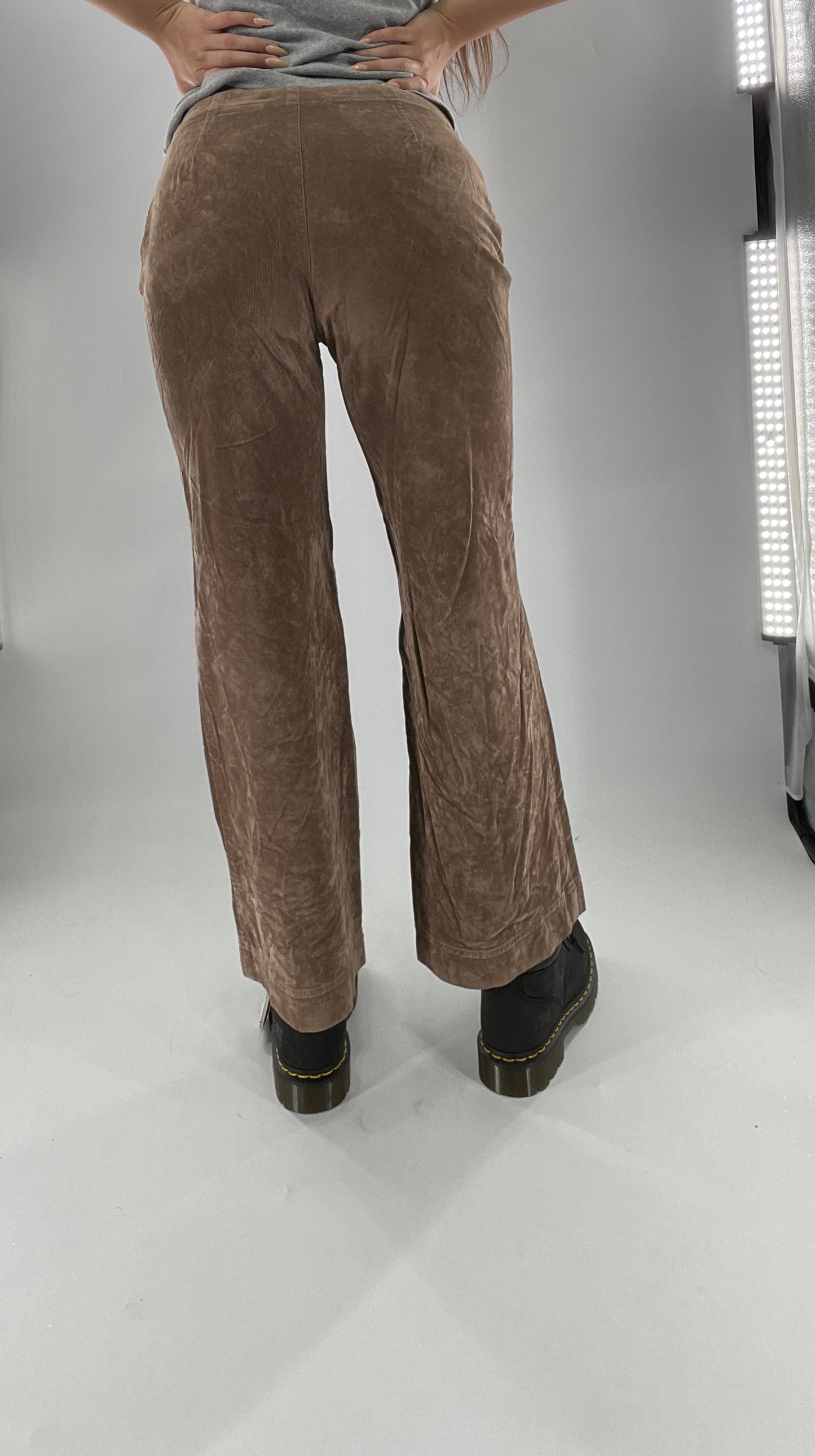 Vintage Crushed Corduroy Cropped Straight Leg Trouser J JILL (2P)
