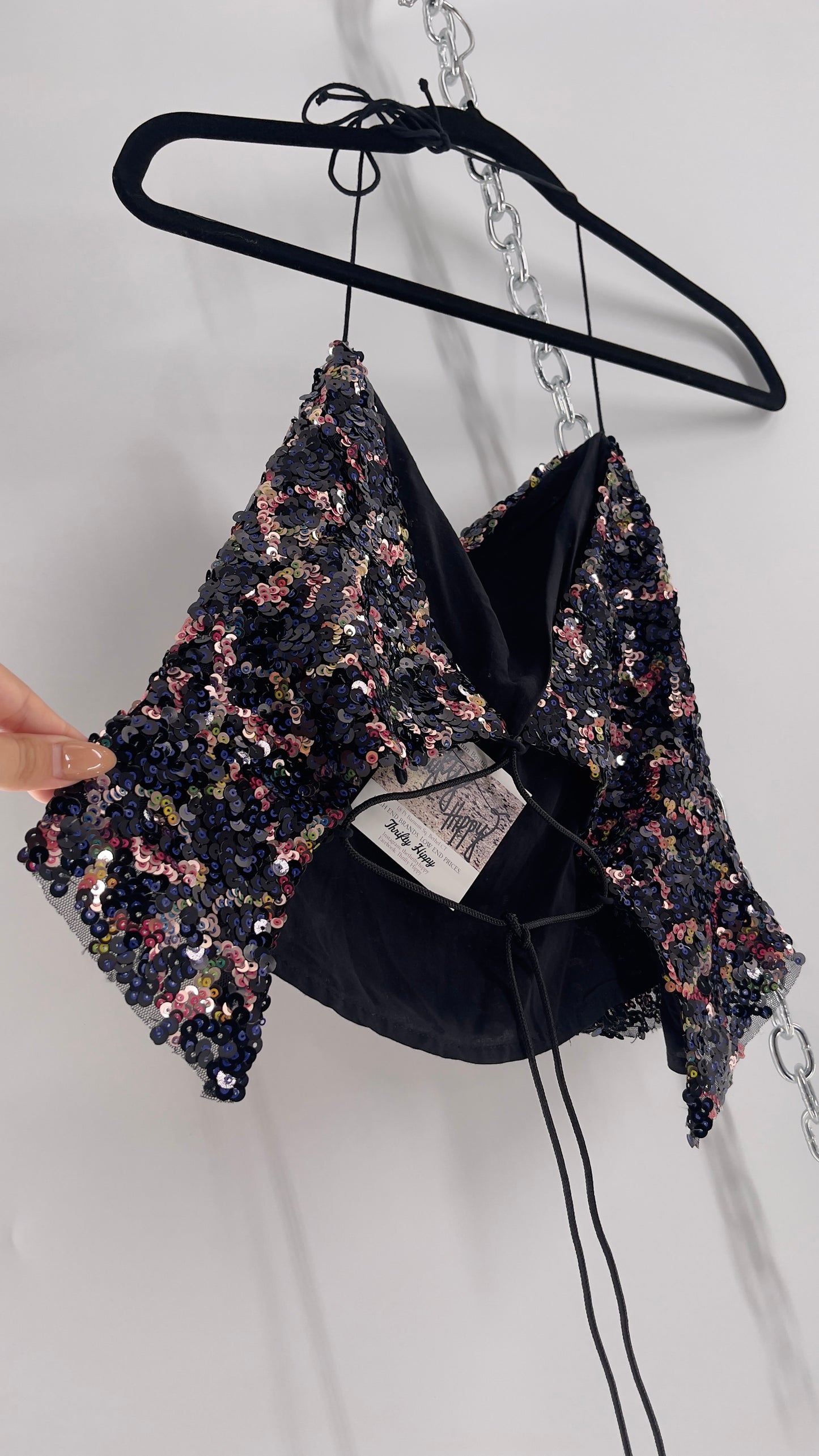 Urban Outfitters Multicolored Sequin Top (Medium)
