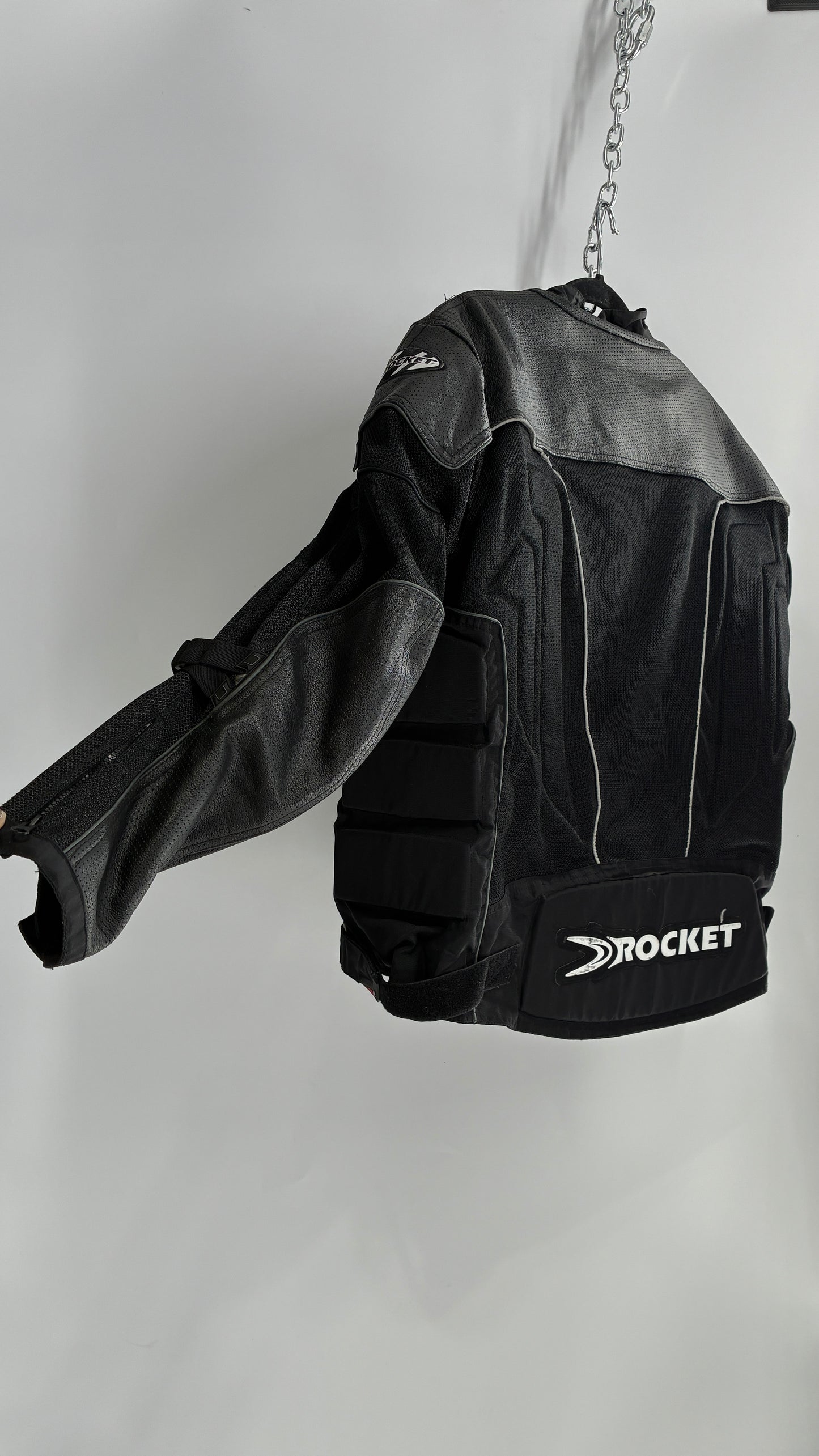 Vintage JOE ROCKET Padded Motorcycle Jacket with Tags Attached (XXL)