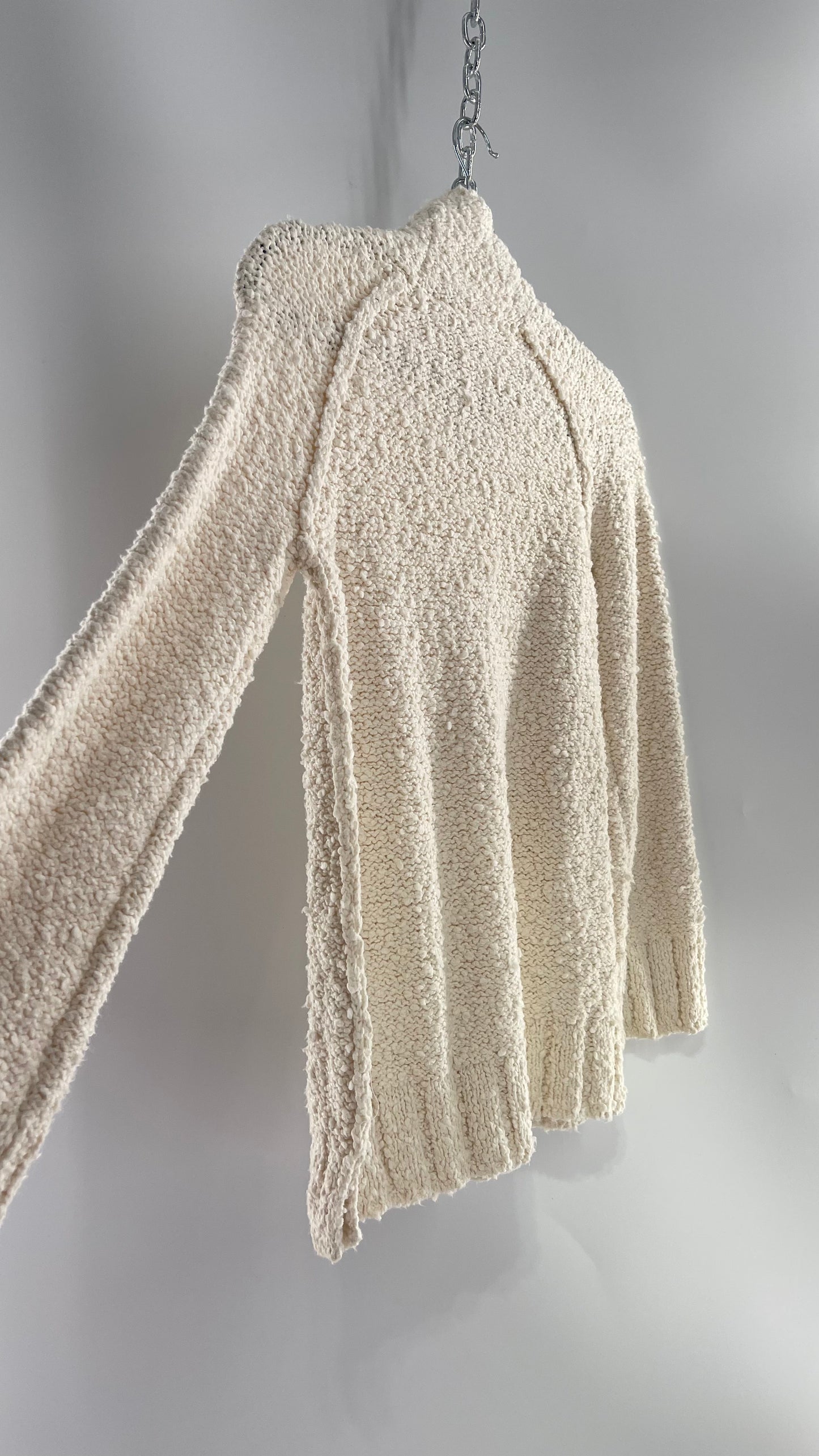 Moth Anthropologie Juliette Ivory White Knit Turtleneck Sweater(XS)