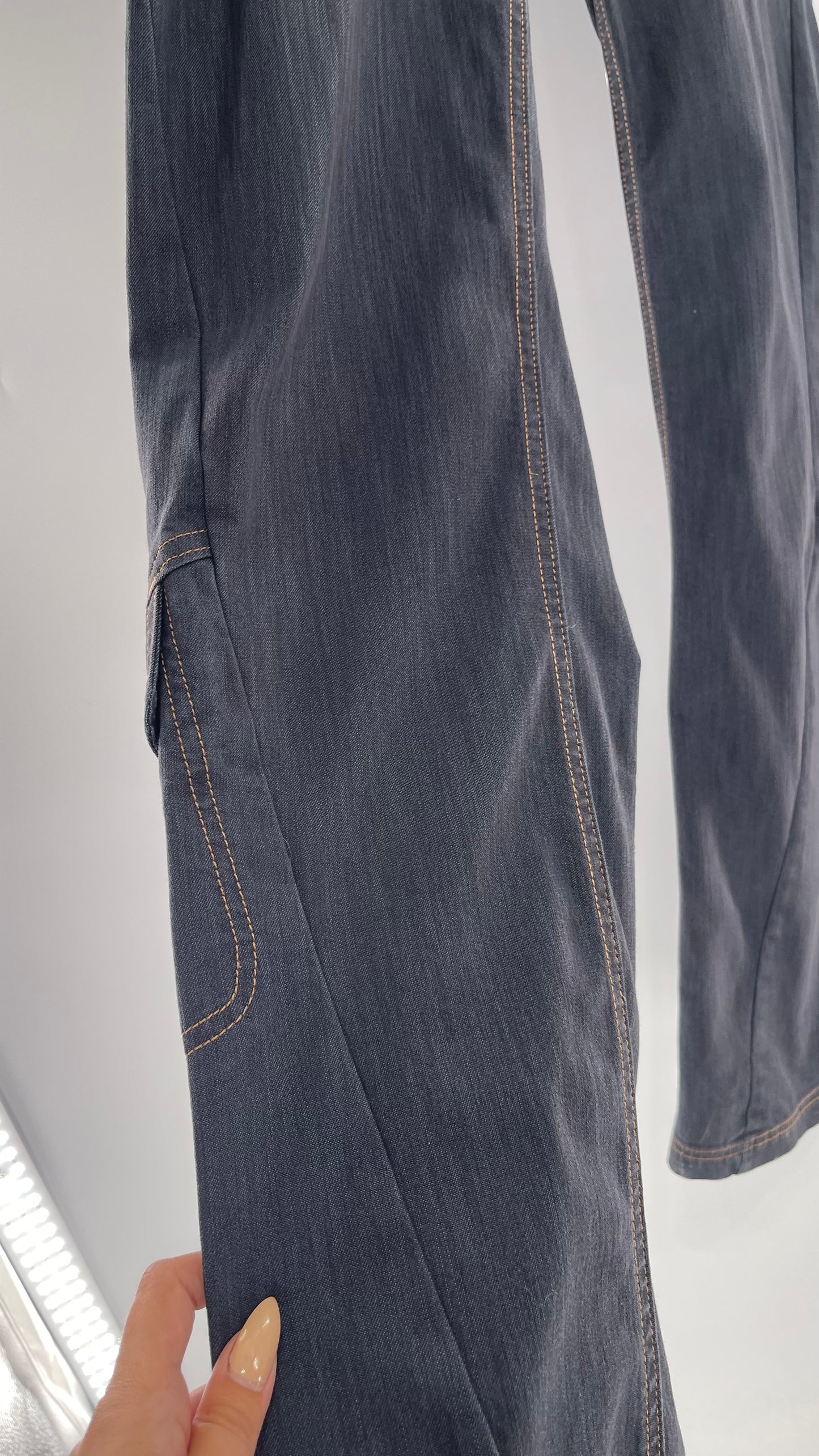 Athleta Flare Denim Cargos (6)