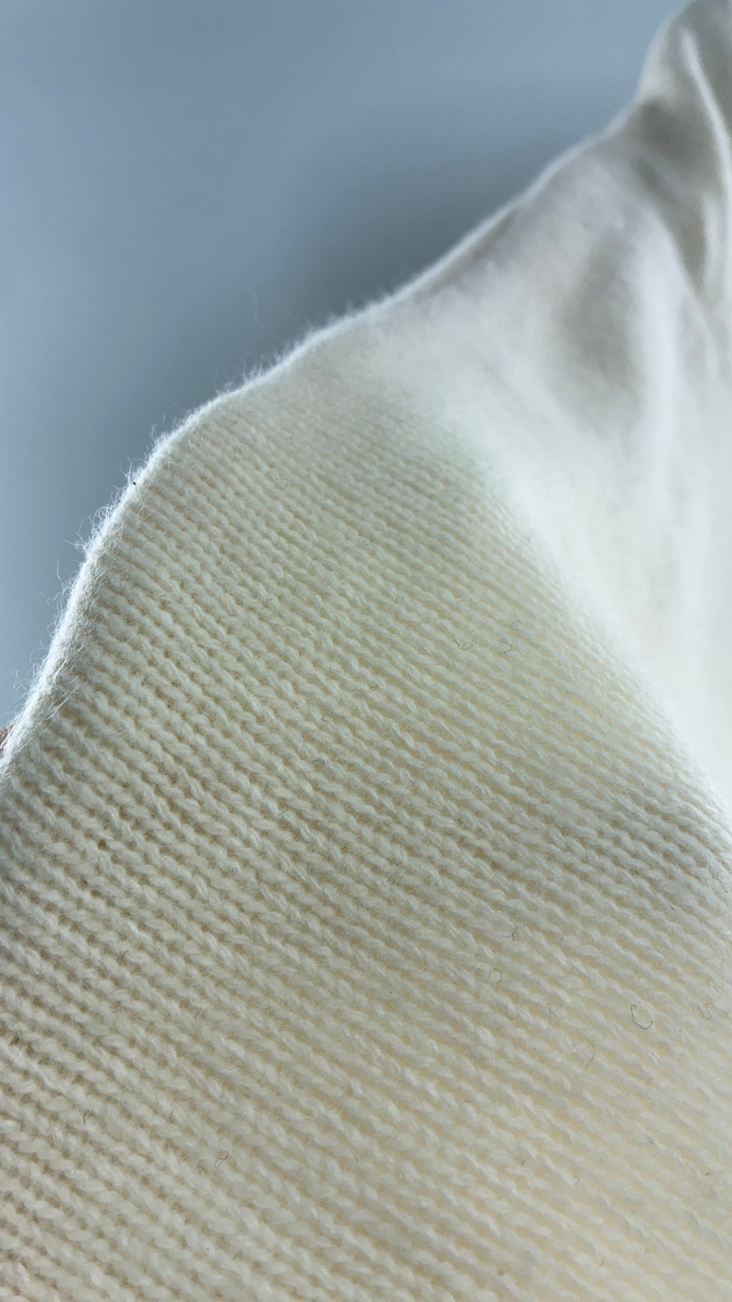 Vintage SUZELLE 70% Lambswool, 20% Angora Rabbit Off White Woven Bomber Jacket with Leather Flower Appliqués (Medium)