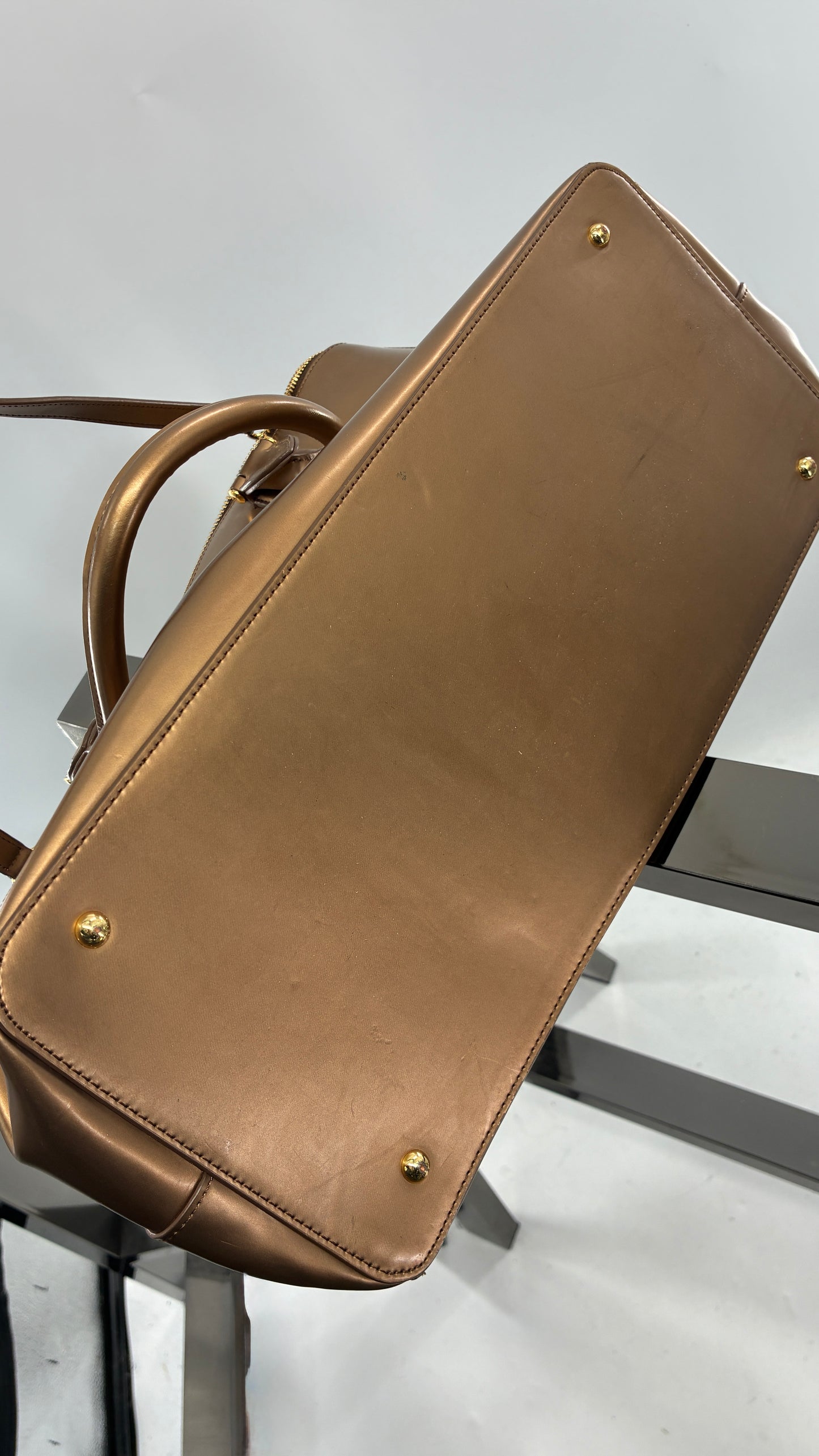 Vintage RALPH LAUREN Bronze Convertible Bag