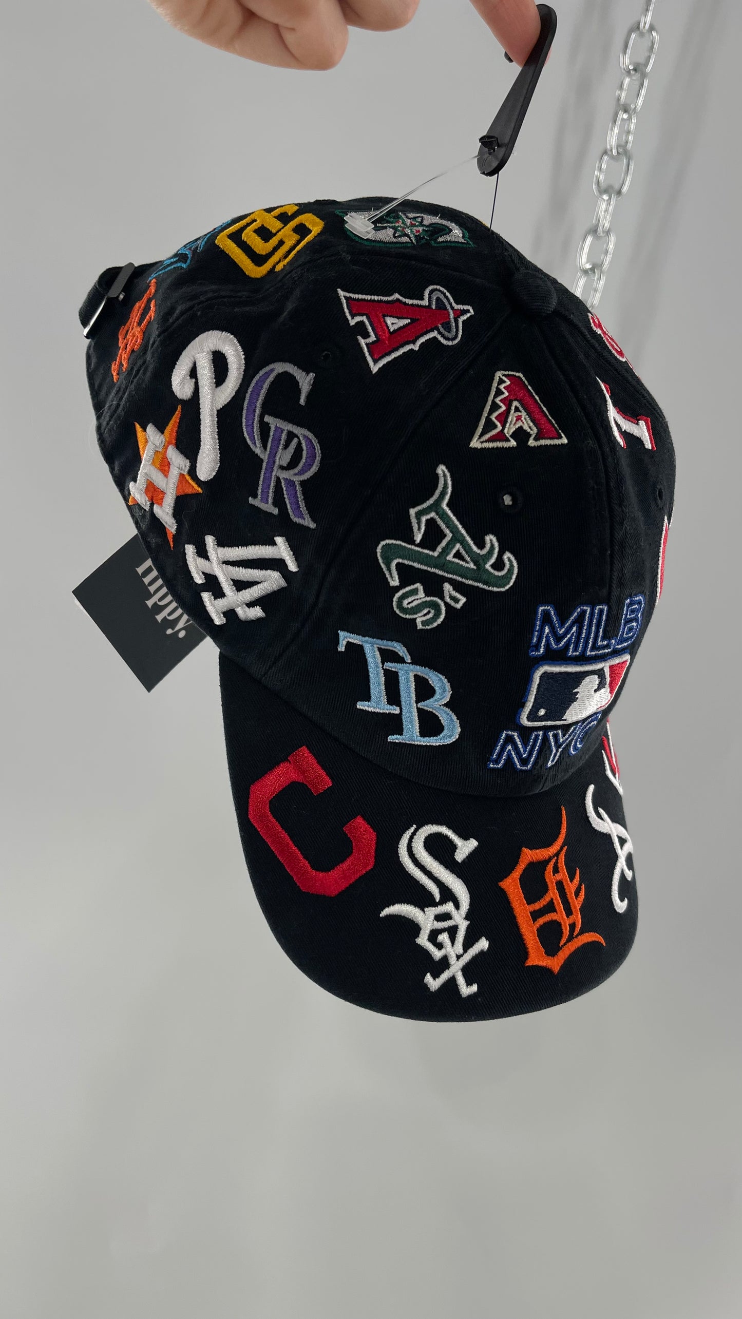 MLB Black Logo Baseball Hat