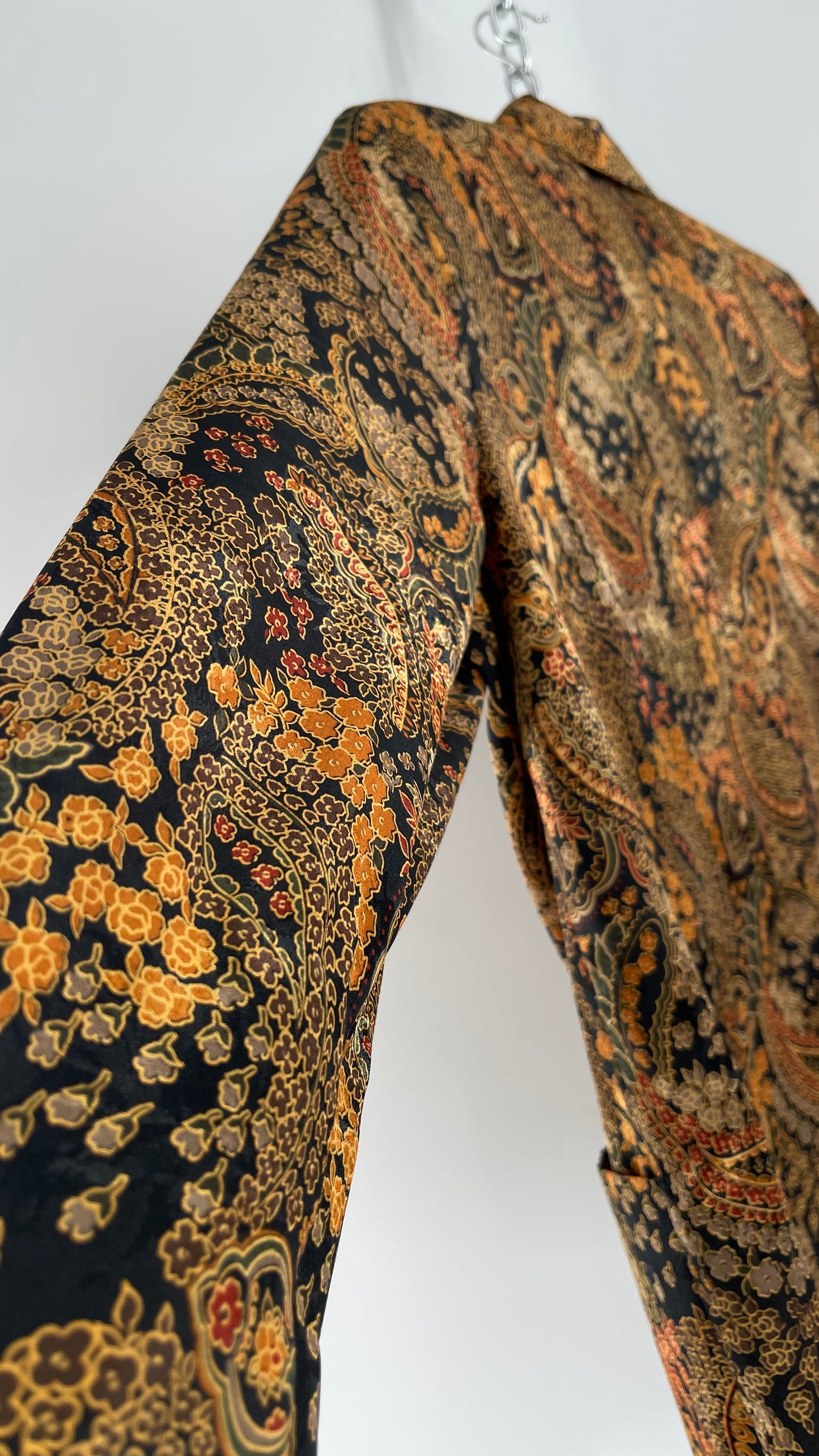 Vintage Kensington 100% Silk Blazer (Medium)