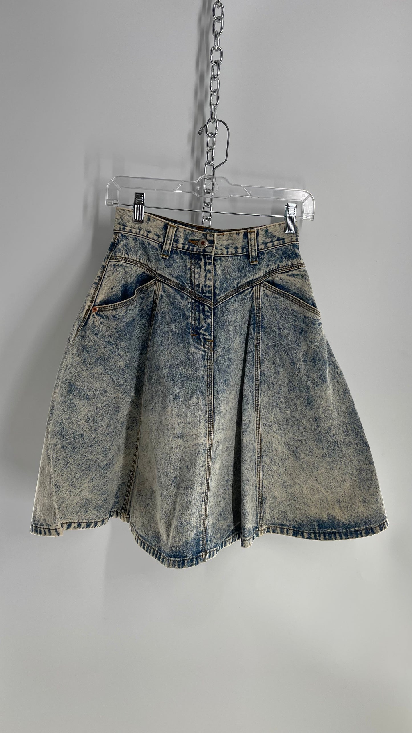 Vintage Union Bay Acid Wash Circle Skirt (3)