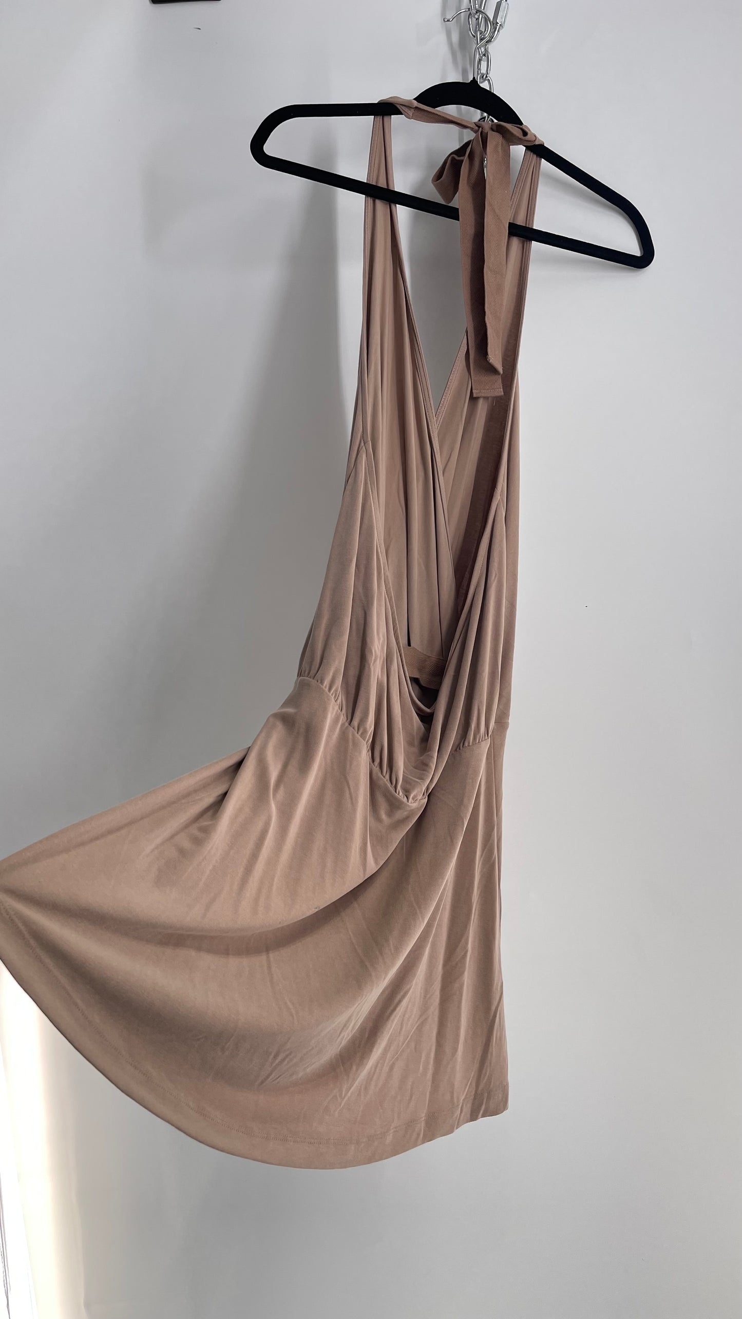 Free People Tan Lycra Halter (Medium)