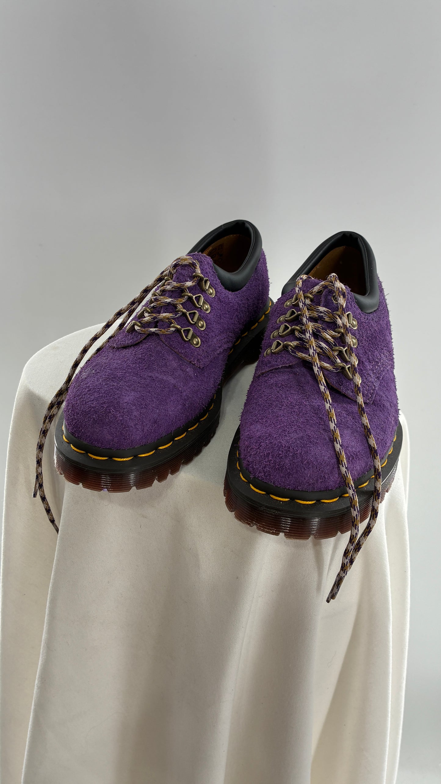 Vintage Dr. Martens 8053 Ben Purple Suede Leather Oxford Sneakers (6)