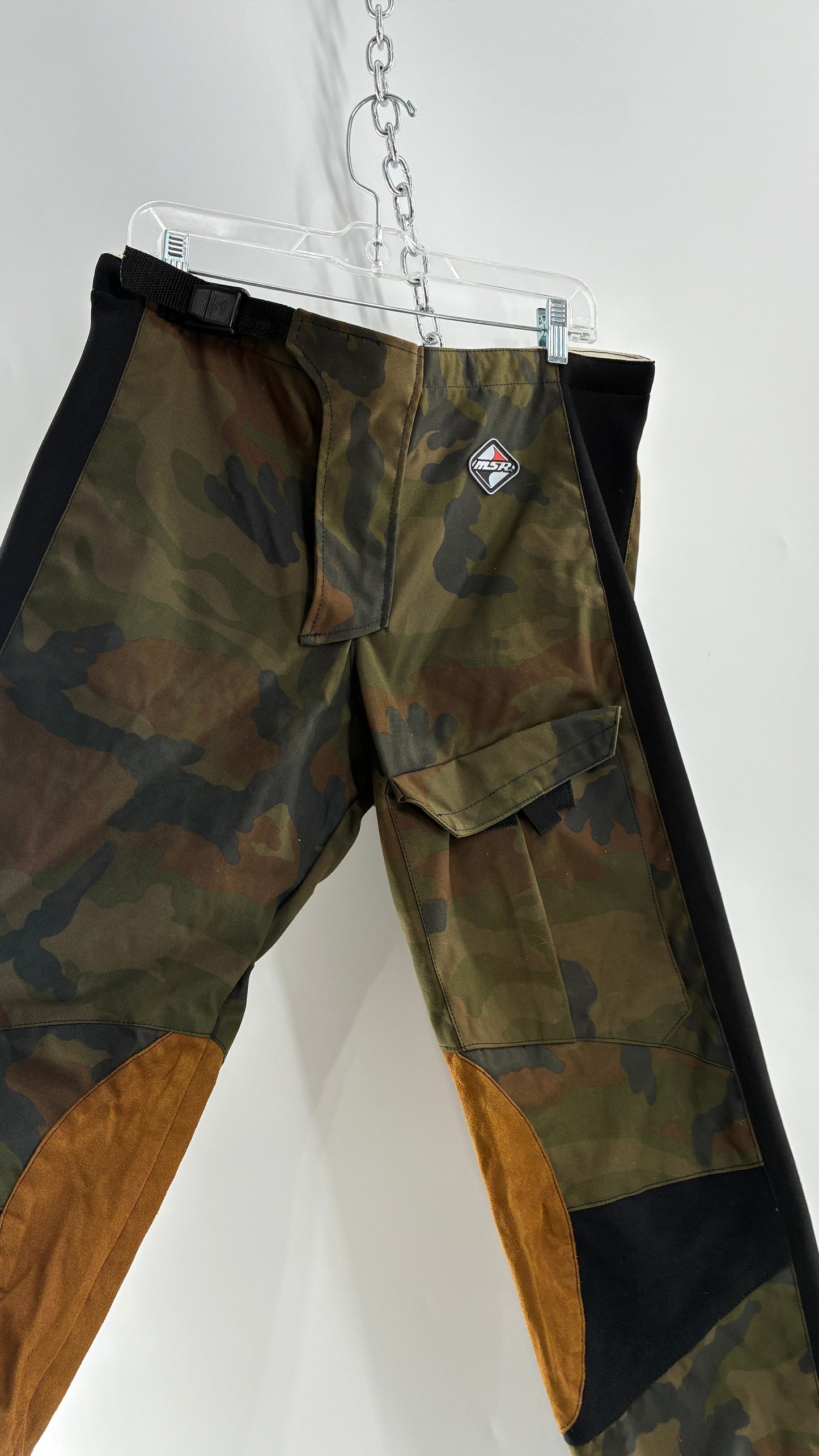Vintage MSR Moto Camouflage Riding Pants Low Rise Side Buckle (34”)