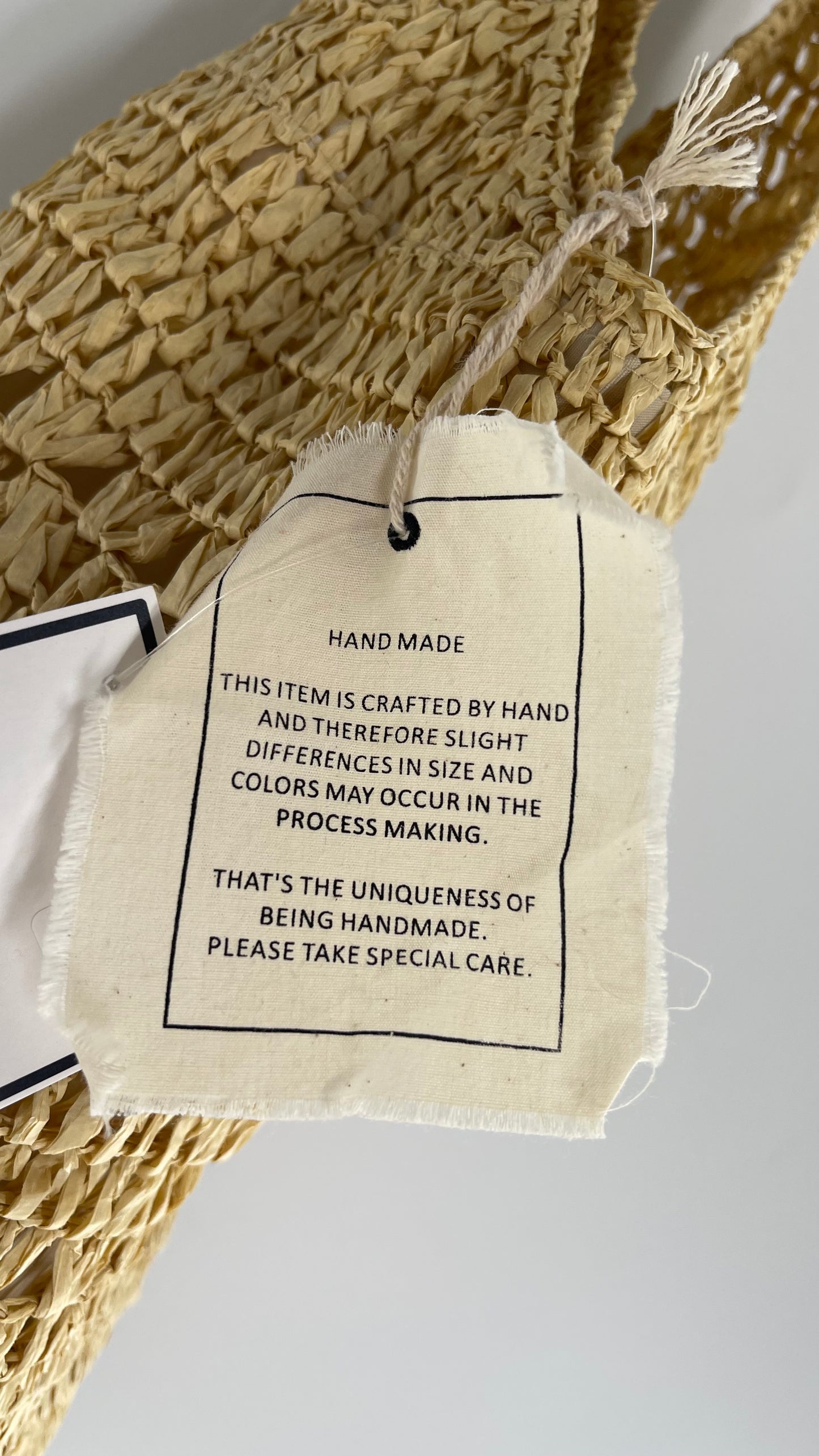 Urban Outfitters Straw Tan Tote Bag with Tags Attached