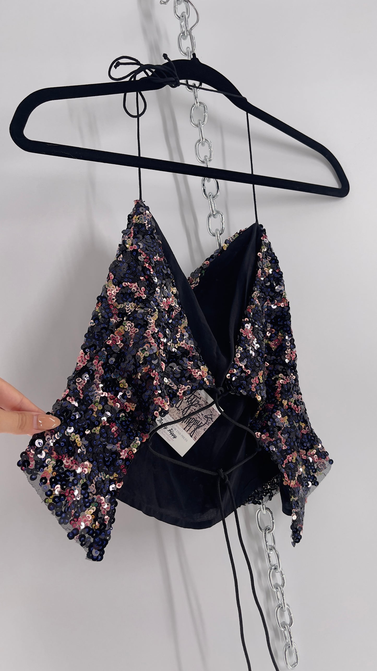 Urban Outfitters Multicolored Sequin Top (Medium)