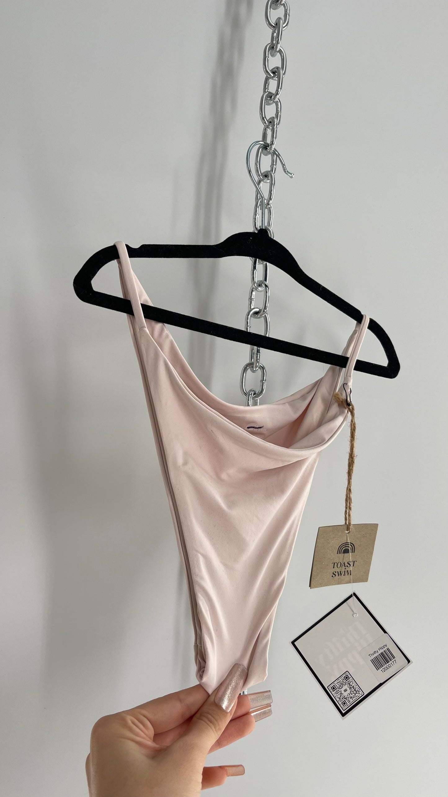 TOAST SWIM Light Pink Swim Bottoms (Medium)