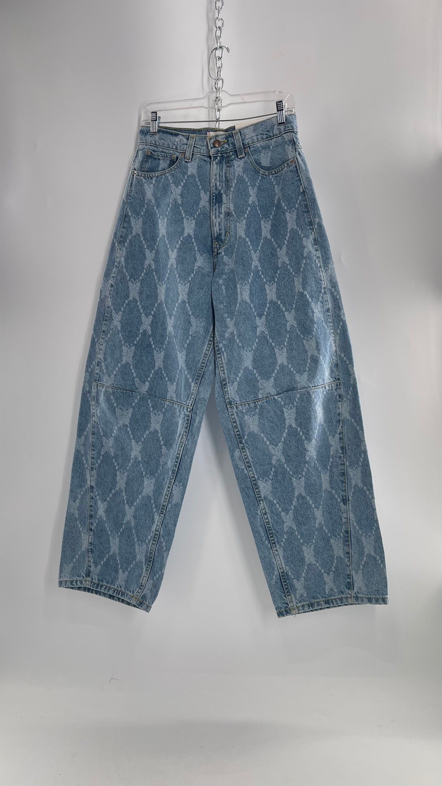 BDG Baggy Bleached Butterfly Jeans with Tags Attached (27)