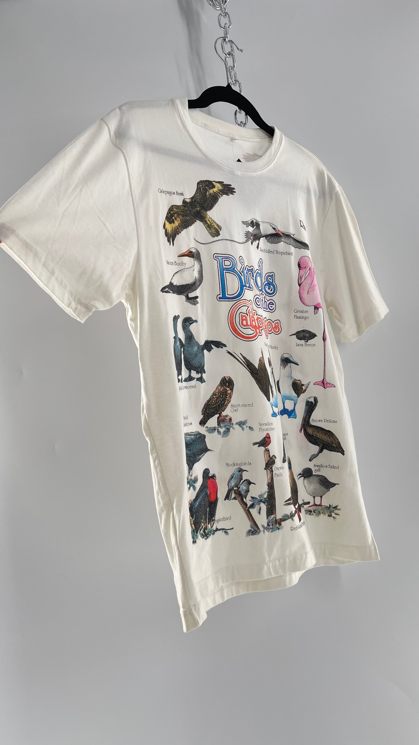 Vintage Glitter Galapagos Bird Species T (Medium)