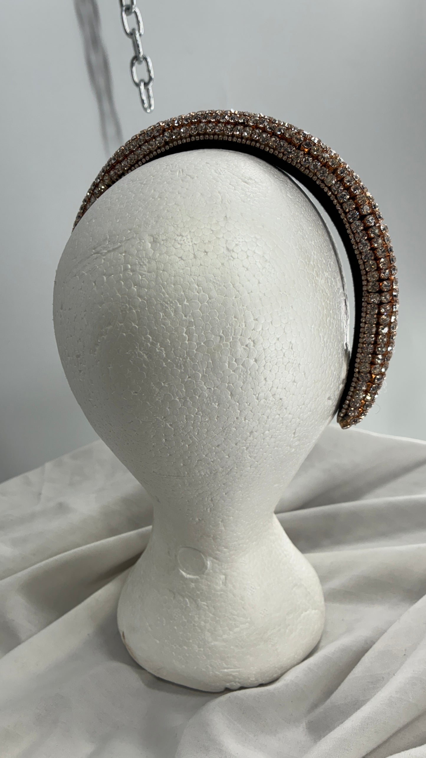 Rhinestone Encrusted Gold Headband