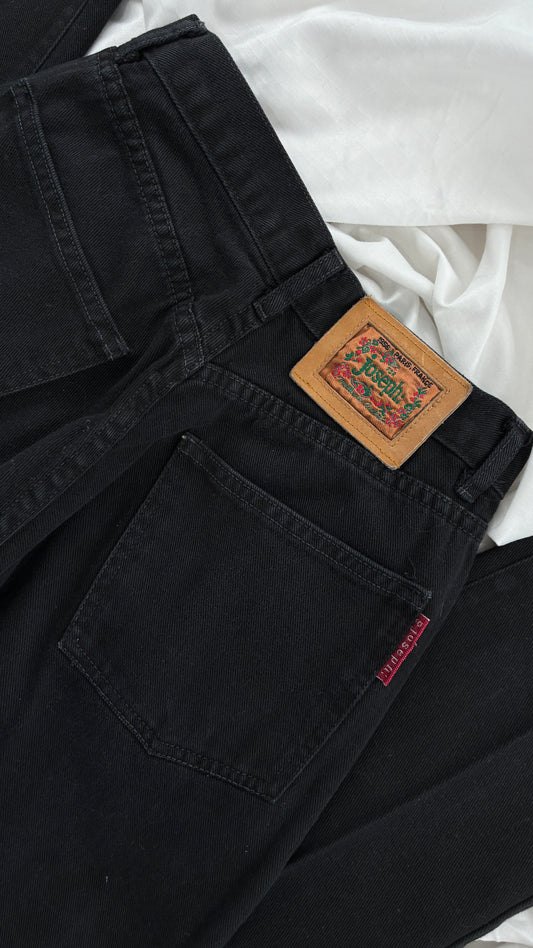 Vintage For Joseph Paris, France Black High Waisted Mom Jean (28)
