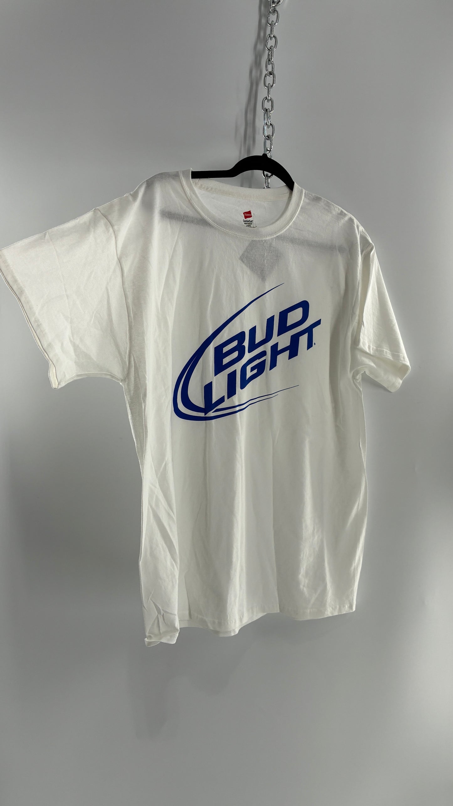 Vintage Bud Light Logo T Shirt (Large)