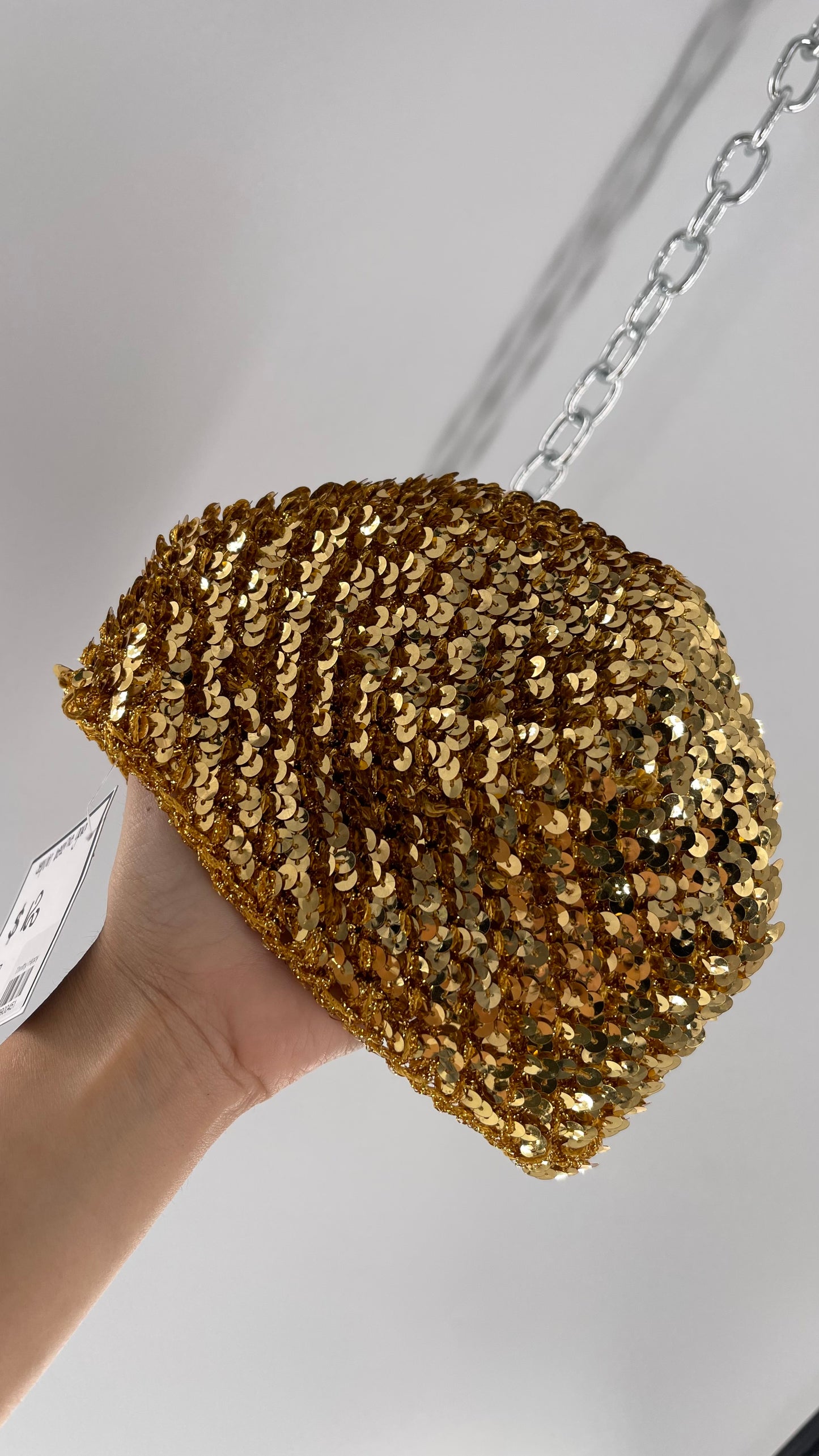 Vintage Gold Sequin Beanie