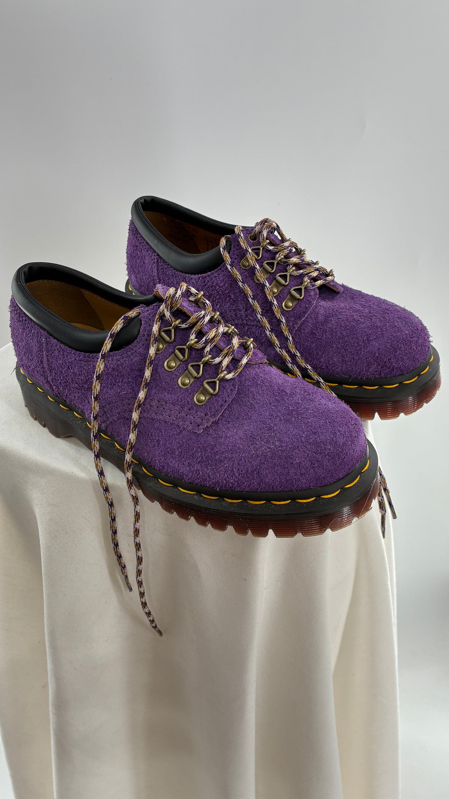 Vintage Dr. Martens 8053 Ben Purple Suede Leather Oxford Sneakers (6)