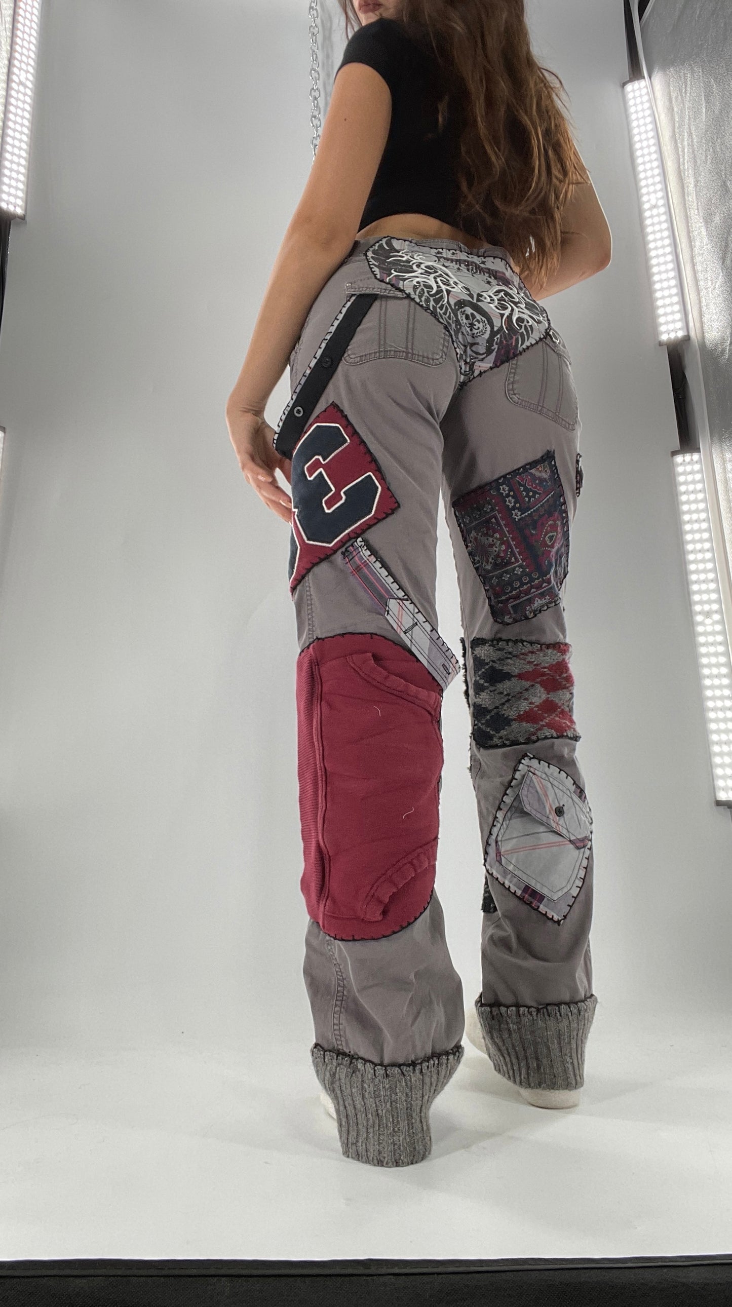 CUSTOM Handmade Patchwork Straight Legs (4)