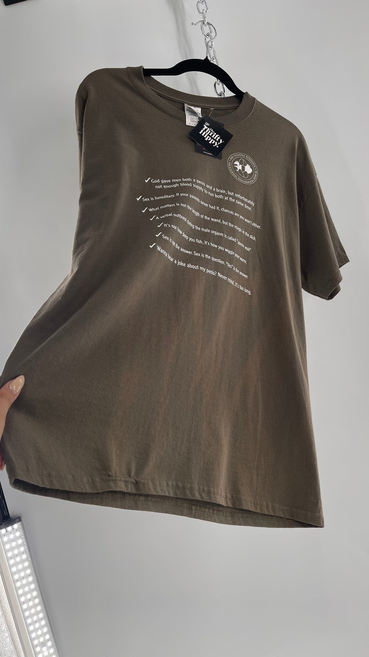 Vintage Icelandic Penis Museum T Shirt with Tags (Large)