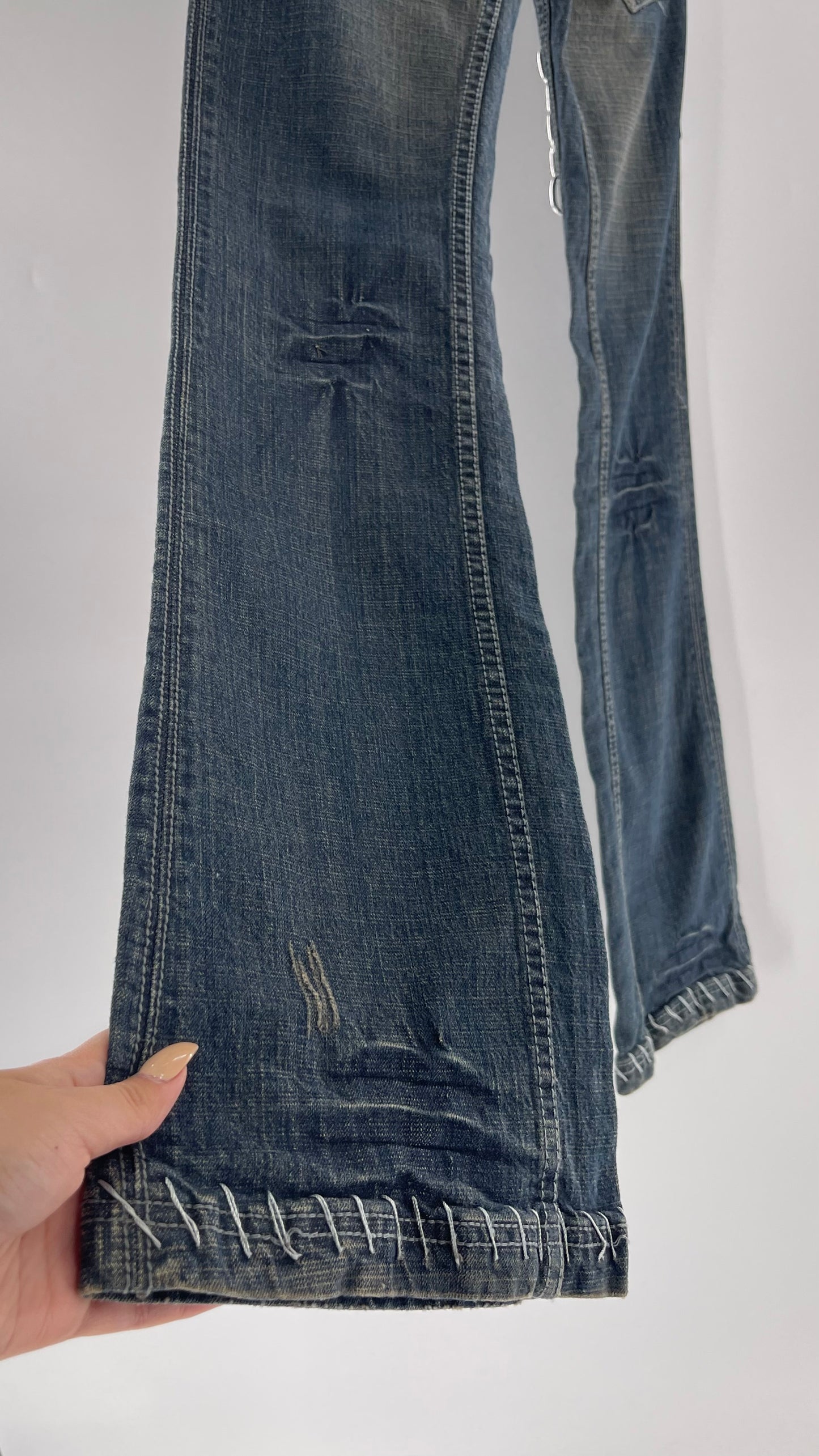 Antik Denim Embroidered Pocket Kick Flares with Western Bum Stitching (28)