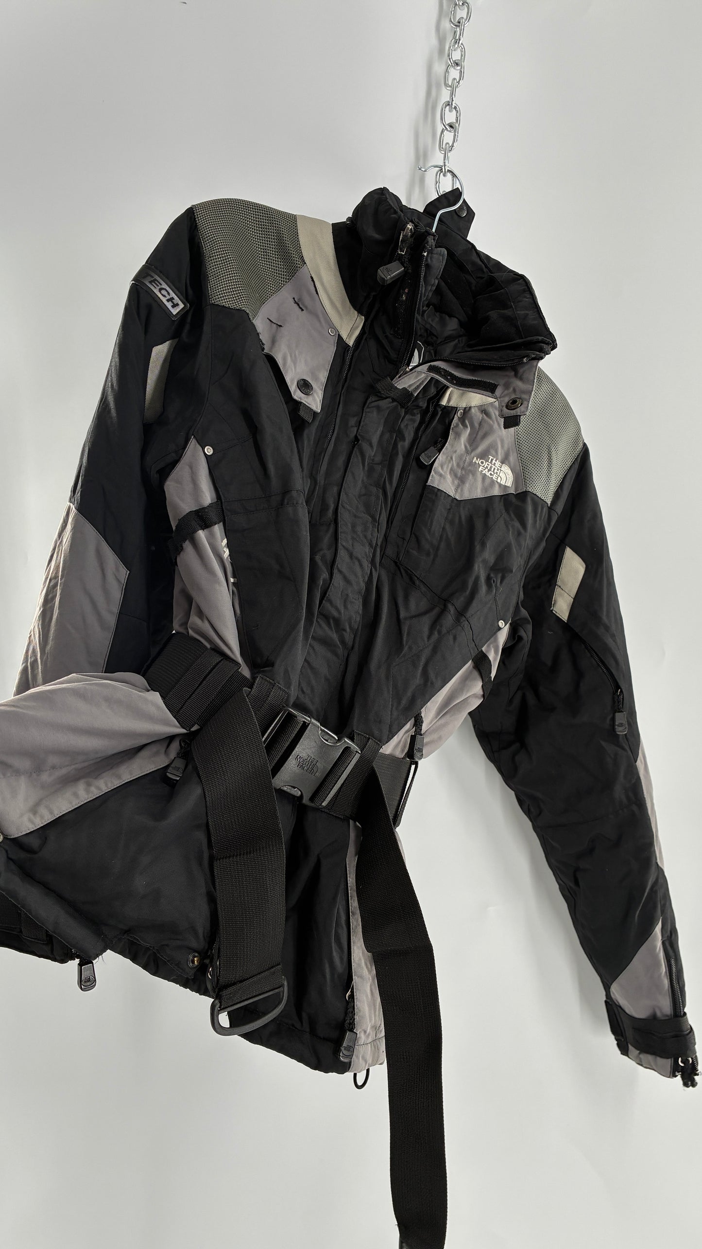 Vintage The North Face Steep Tech Women’s Waist Cinching Belted Ski Style Jacket (Medium)