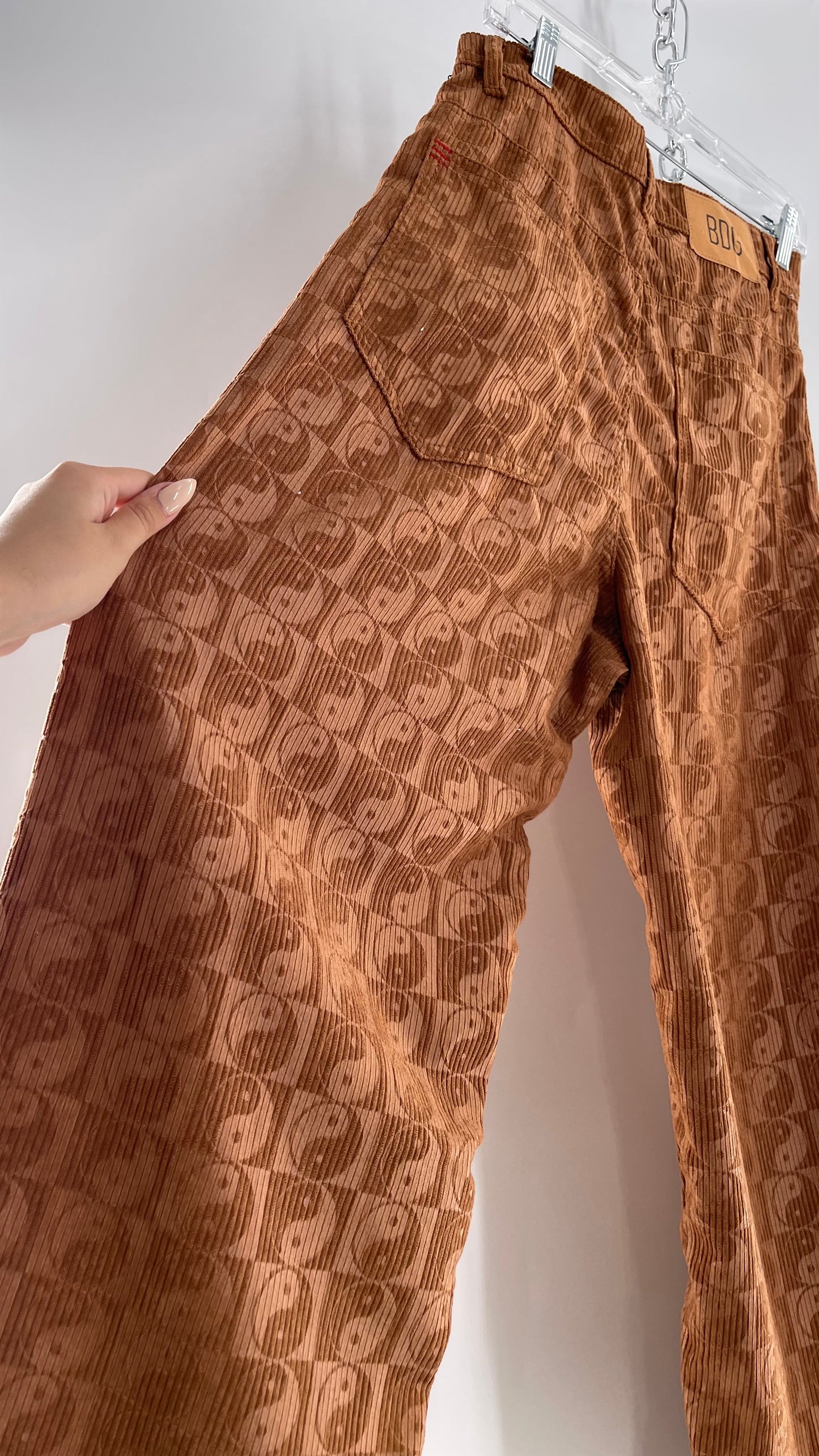 BDG Corduroy Checkered Ying Yang Straight Legs (28)